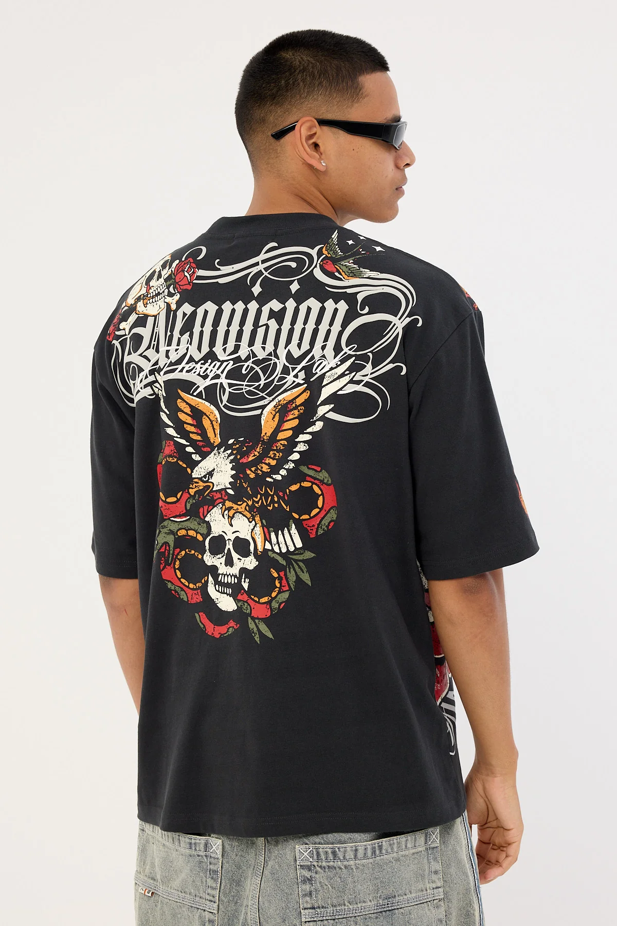 Neovision Inked Street Super Heavy Tee Washed Black - Image 9