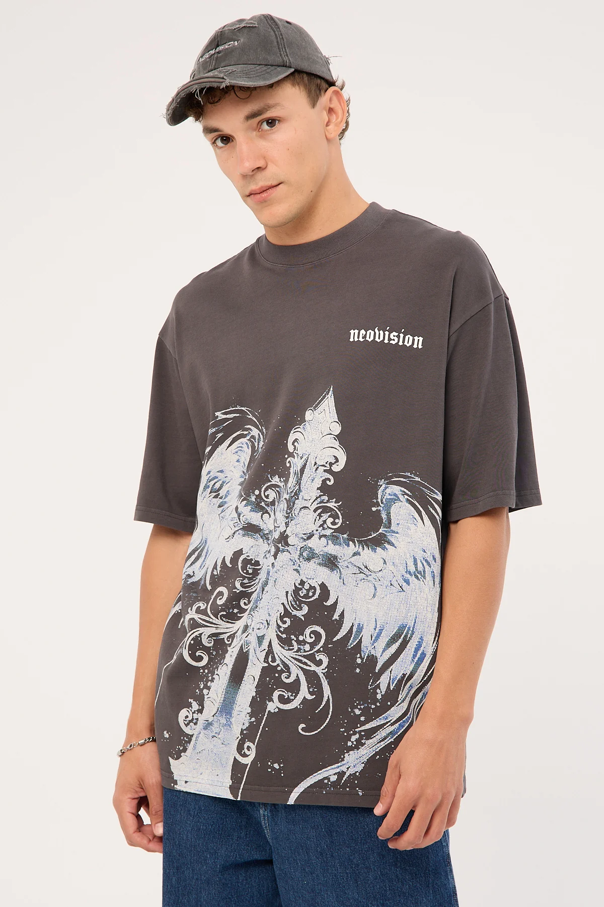 Neovision Insignia Oversized Super Heavy Tee Washed Black