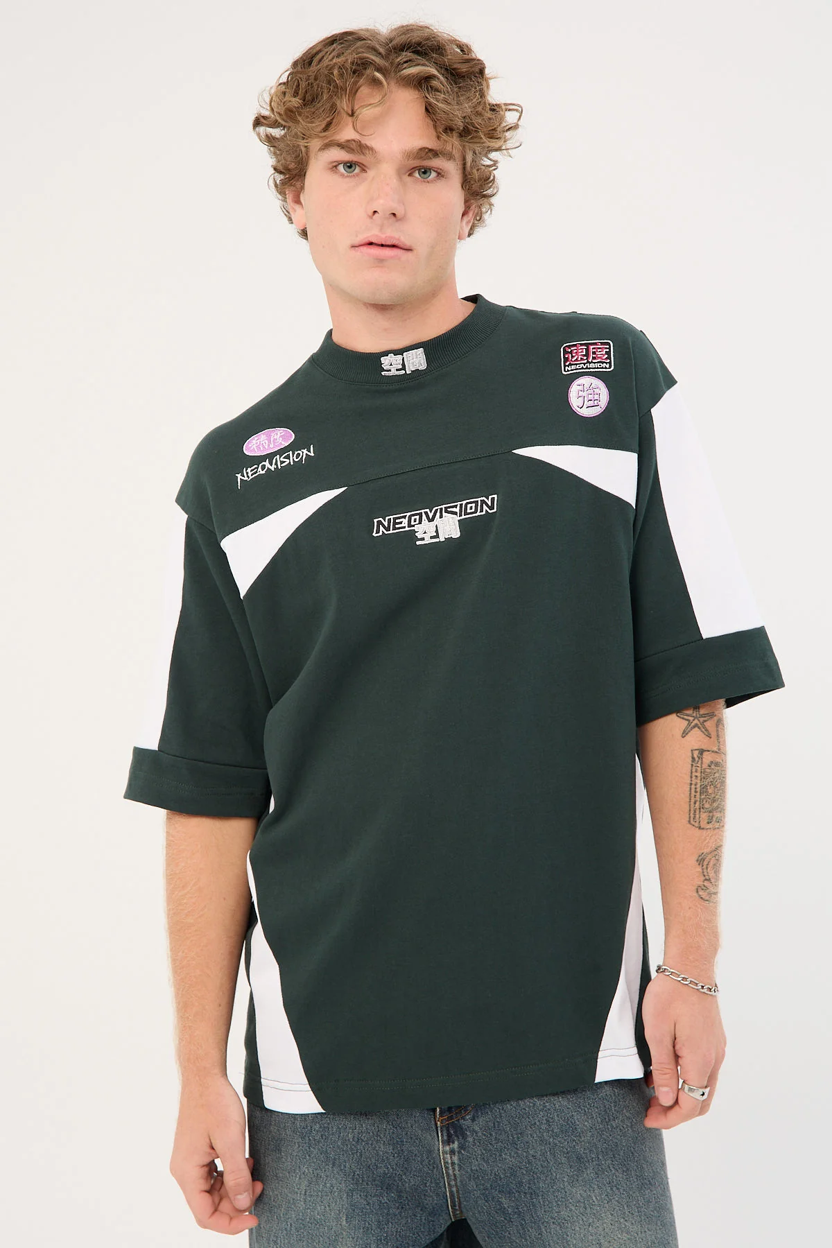 Neovision Interval Street Super Heavy Tee Dark Green