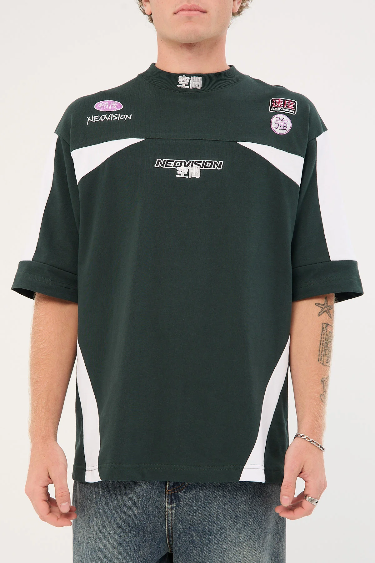 Neovision Interval Street Super Heavy Tee Dark Green - Image 12