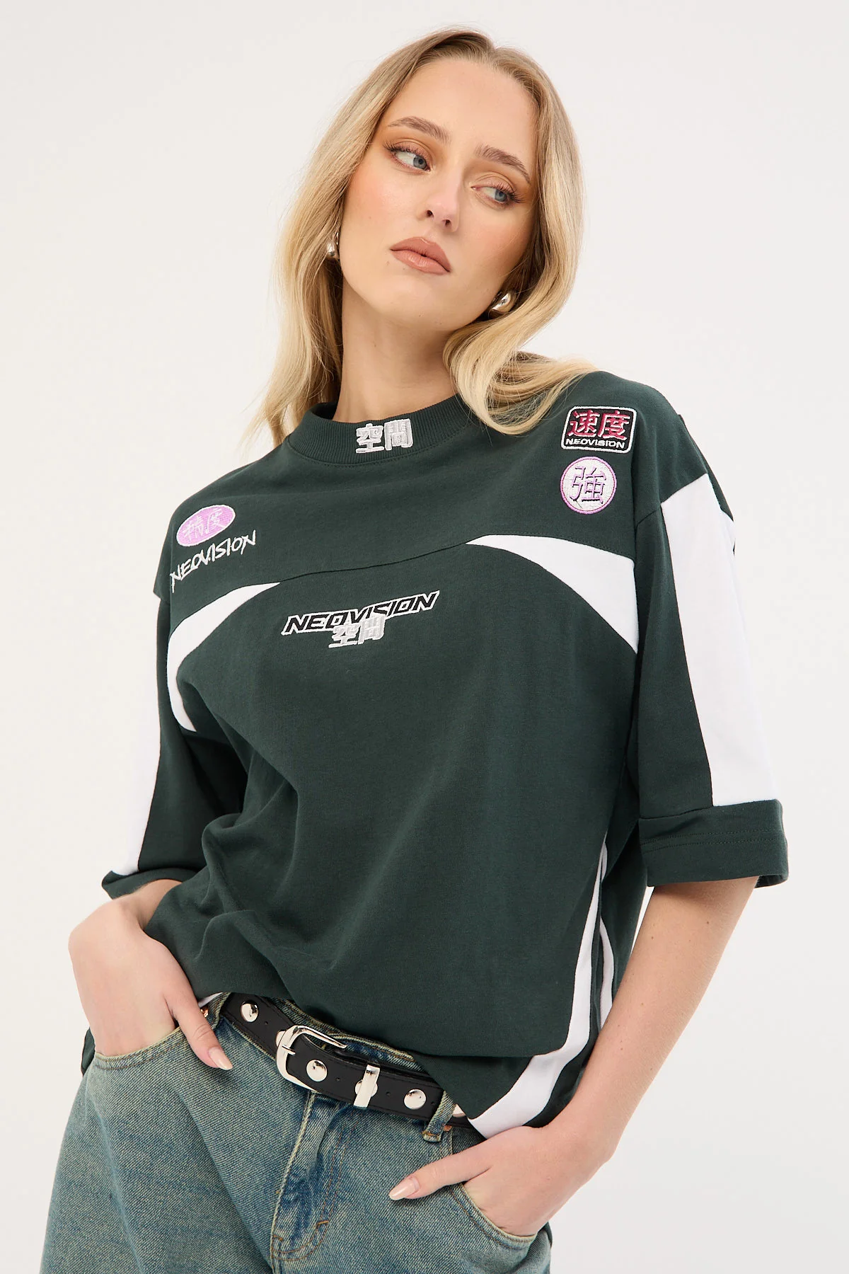 Neovision Interval Street Super Heavy Tee Dark Green - Image 5