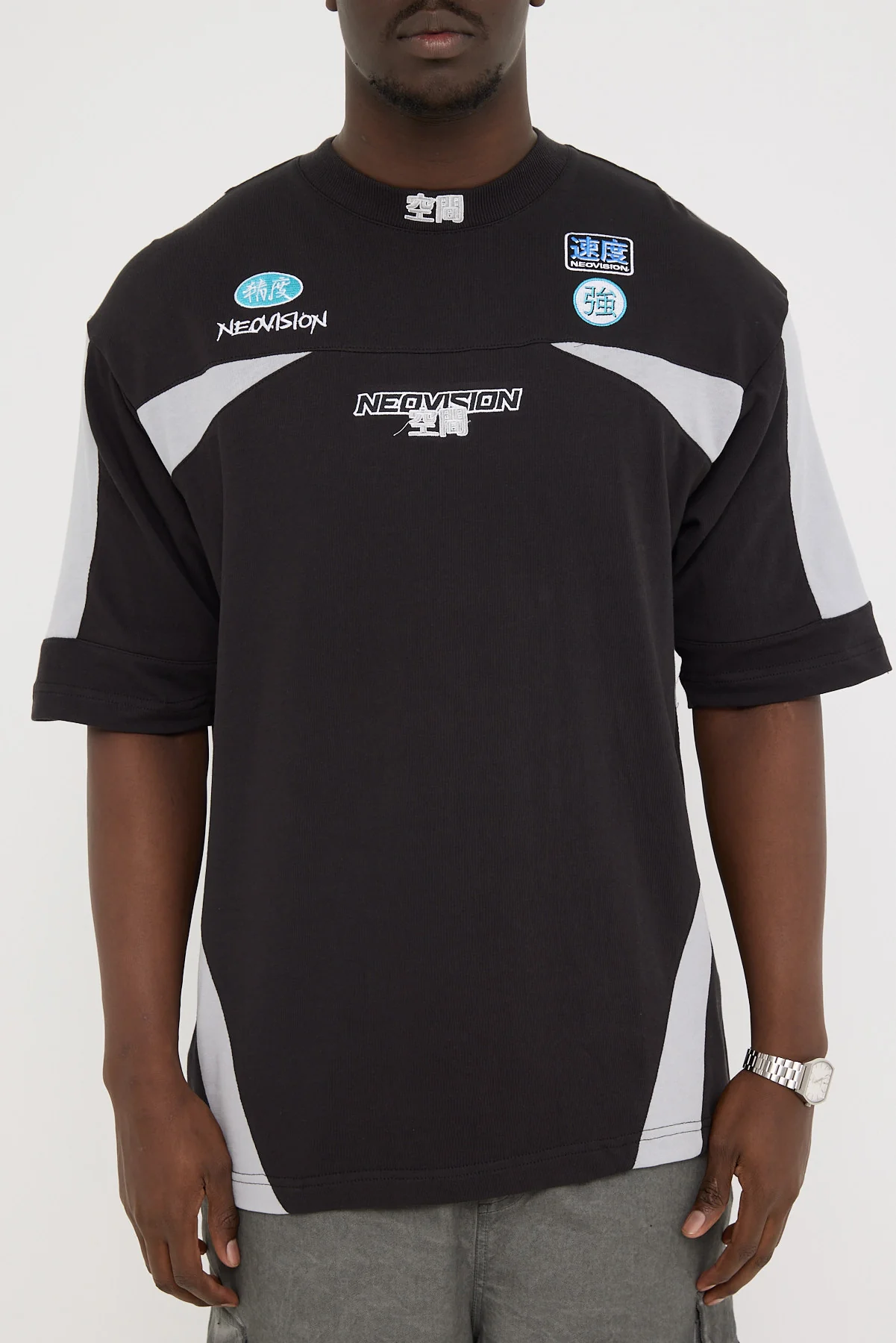 Neovision Interval Street Super Heavy Tee Night Black/Ice Grey - Image 8