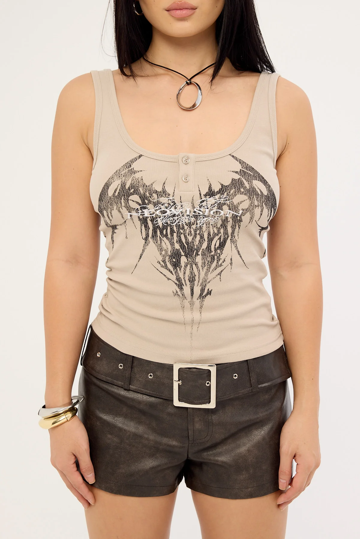 Neovision Ironfang Singlet Tank Top Washed Granite - Image 6