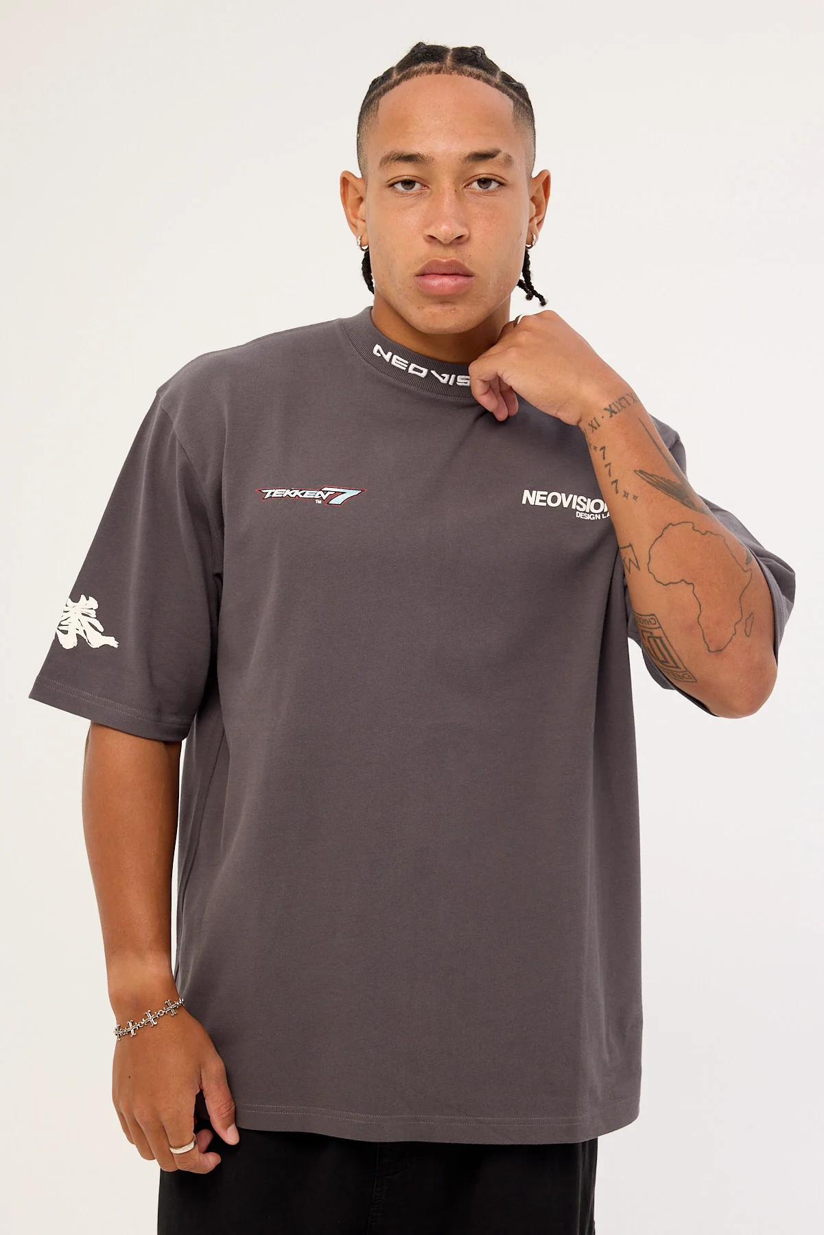 Neovision Jin Tribal Street Super Heavy Tee Asphalt - Image 3