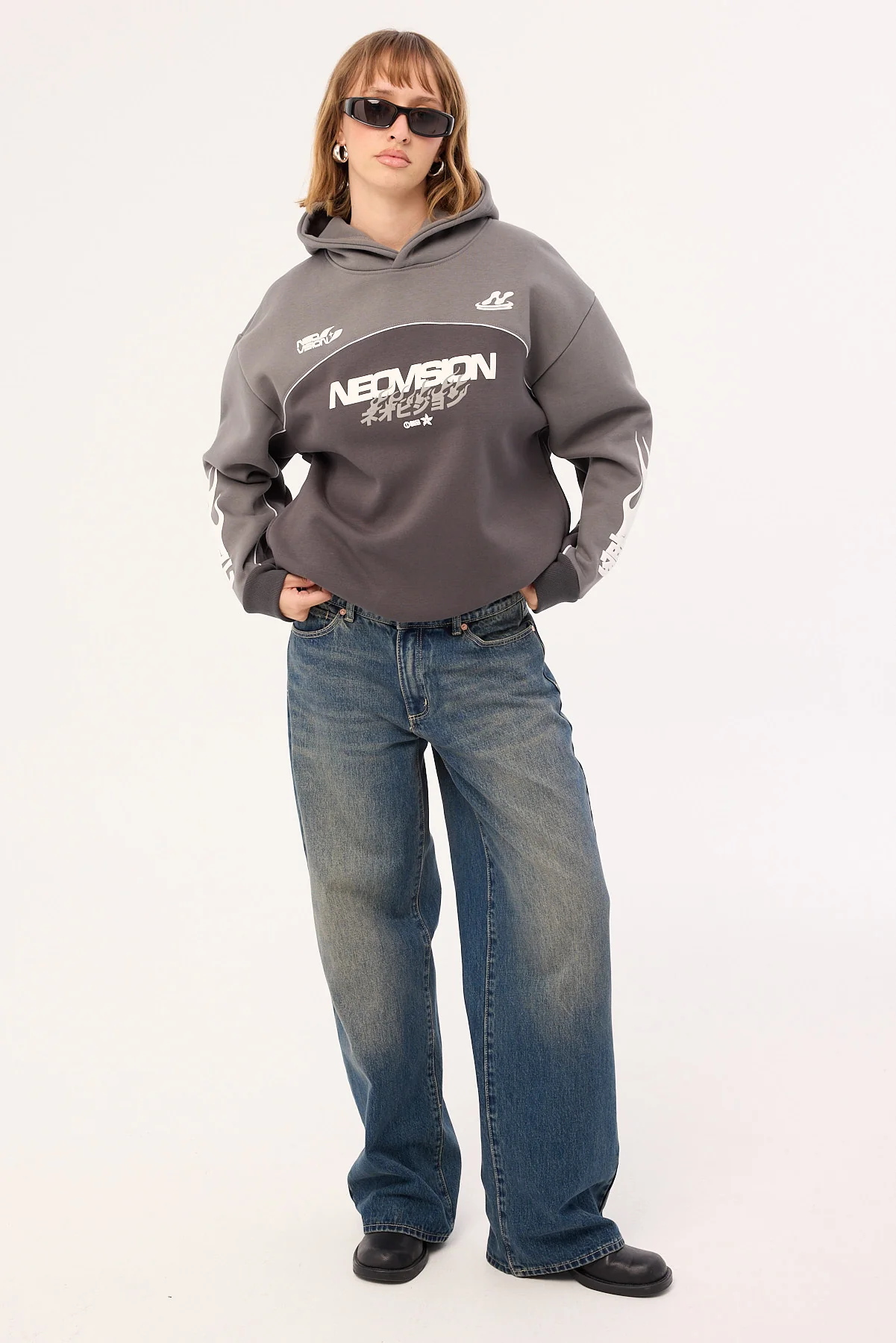 Neovision Kaen Street Hoodie Grey - Image 4