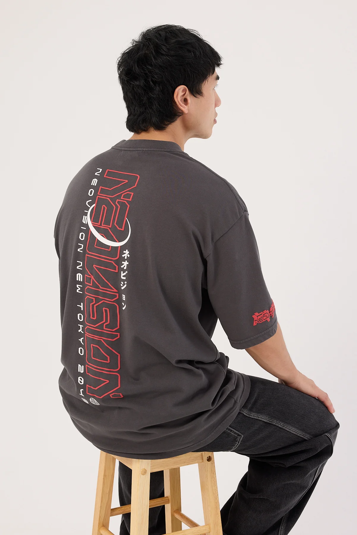 Neovision Kamen Oversize Super Heavy Tee Washed Black