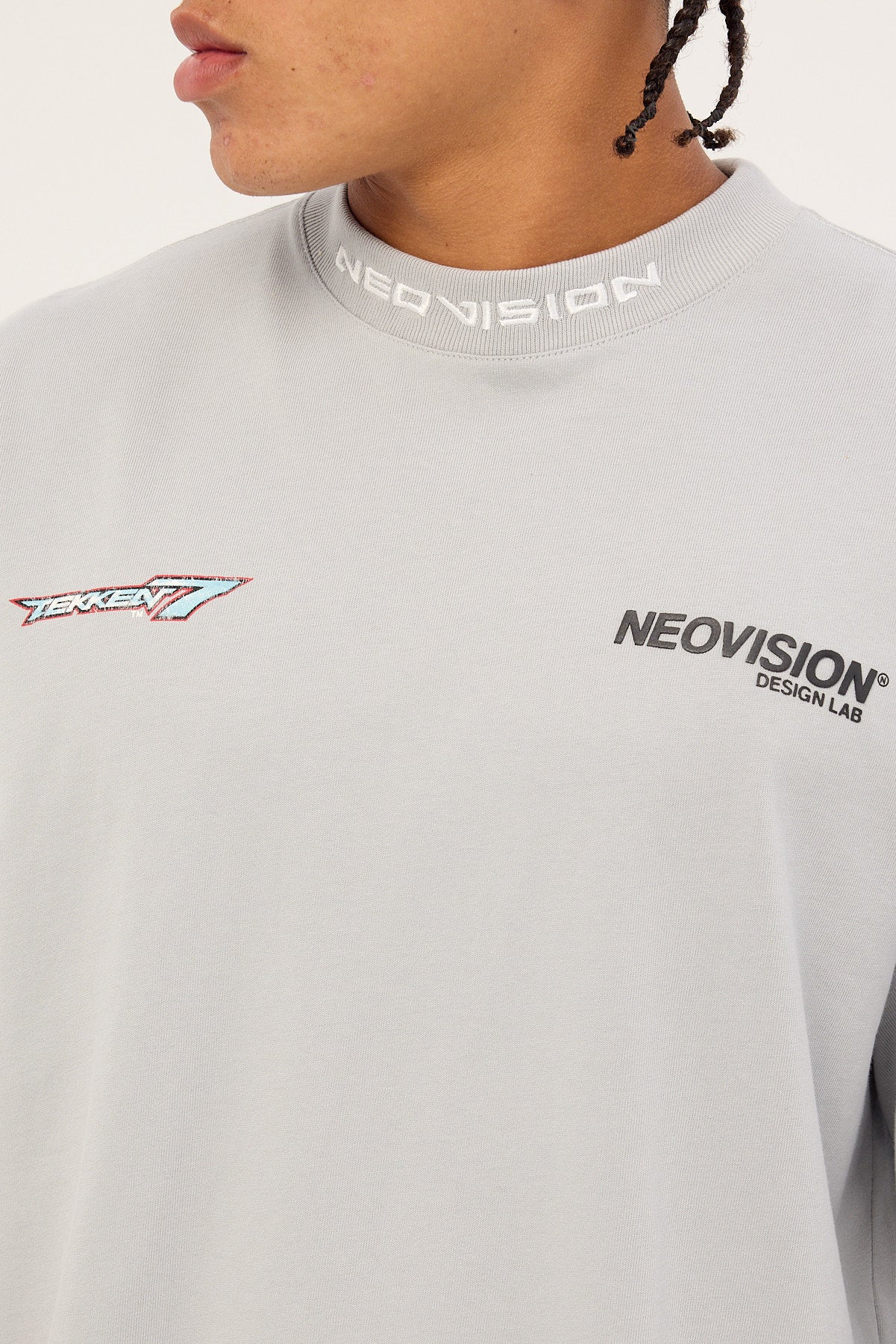 Neovision King Tribal Street Super Heavy Tee Ice Grey - Image 6