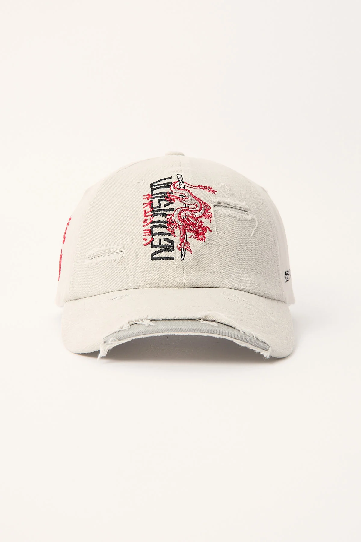 Neovision Kiryu Distressed Dad Cap Grey