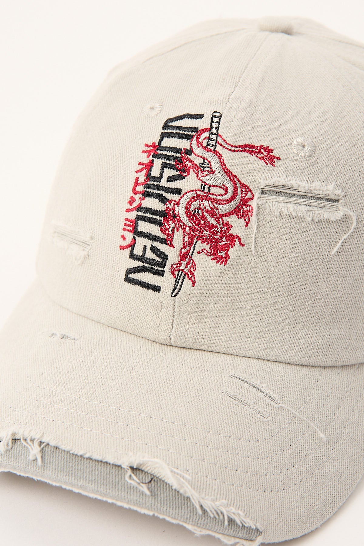 Neovision Kiryu Distressed Dad Cap Grey - Image 2