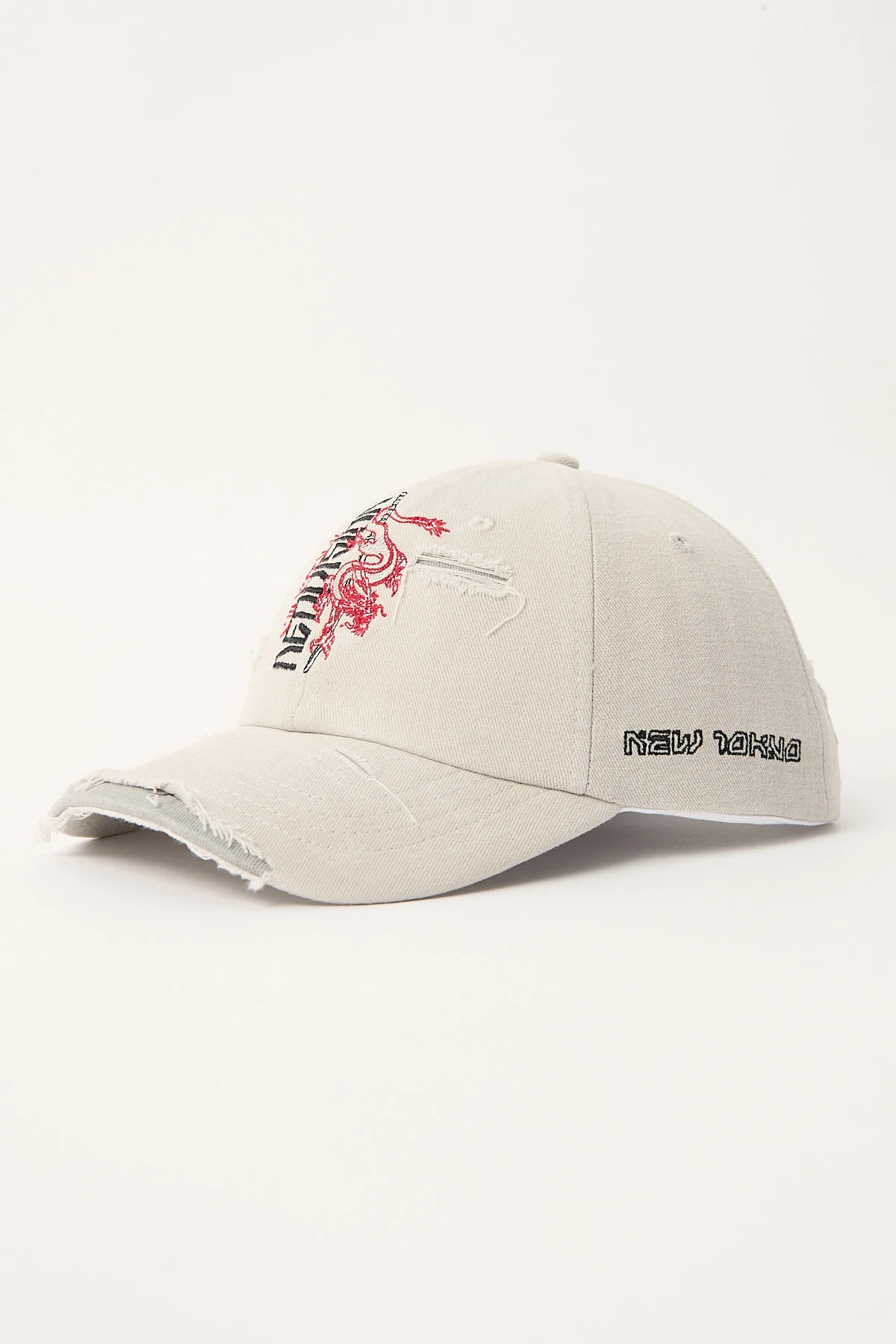 Neovision Kiryu Distressed Dad Cap Grey - Image 5