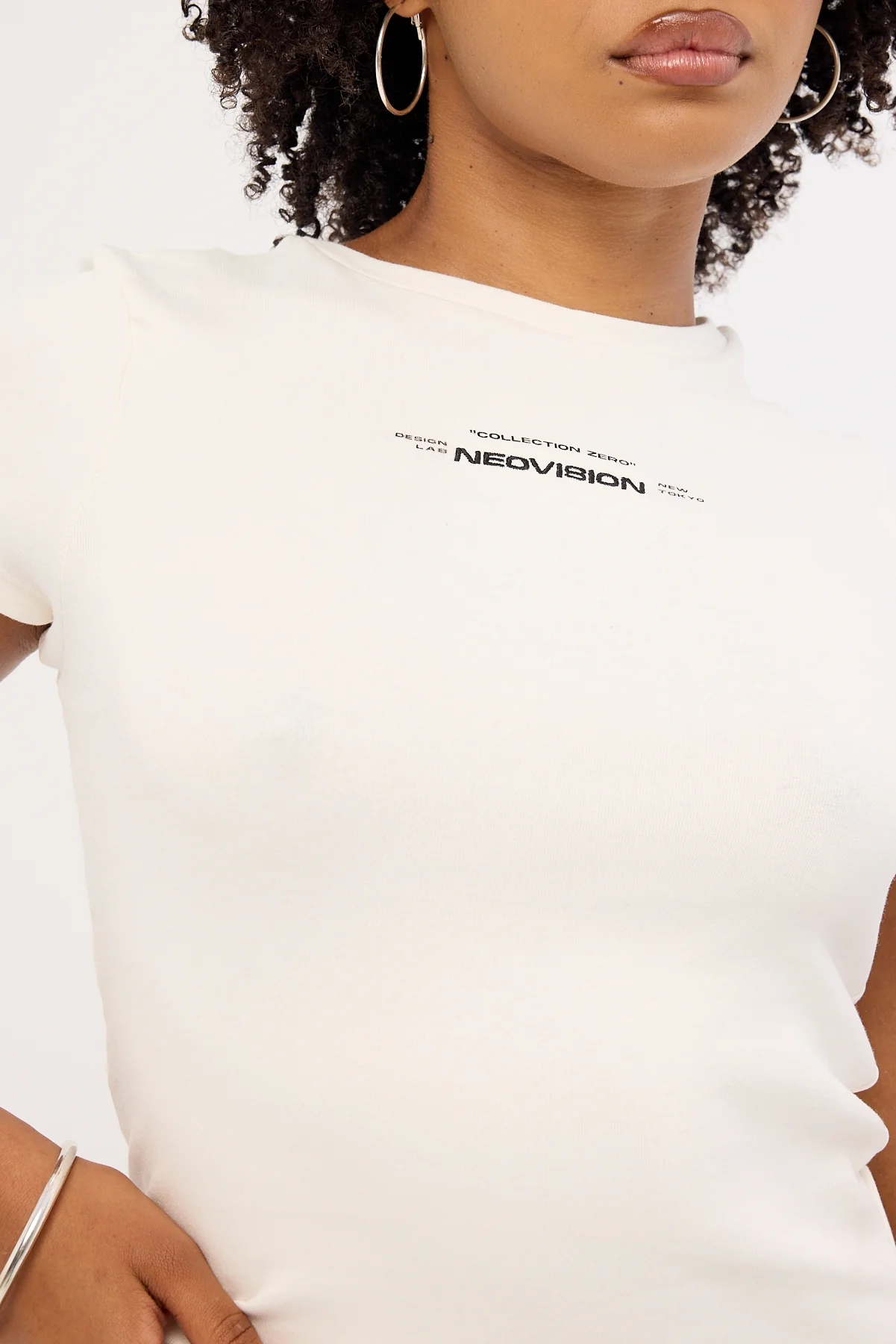 Neovision Kitsune Baby Tee White - Image 5