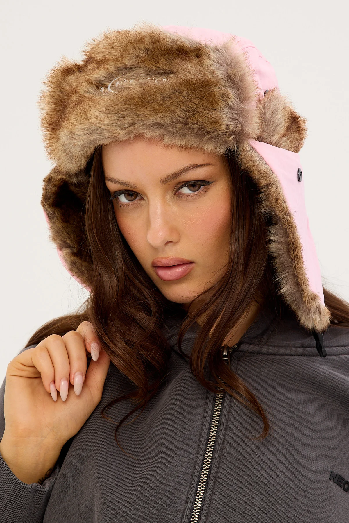 Neovision Lil Icy Trapper Hat Pink - Image 7