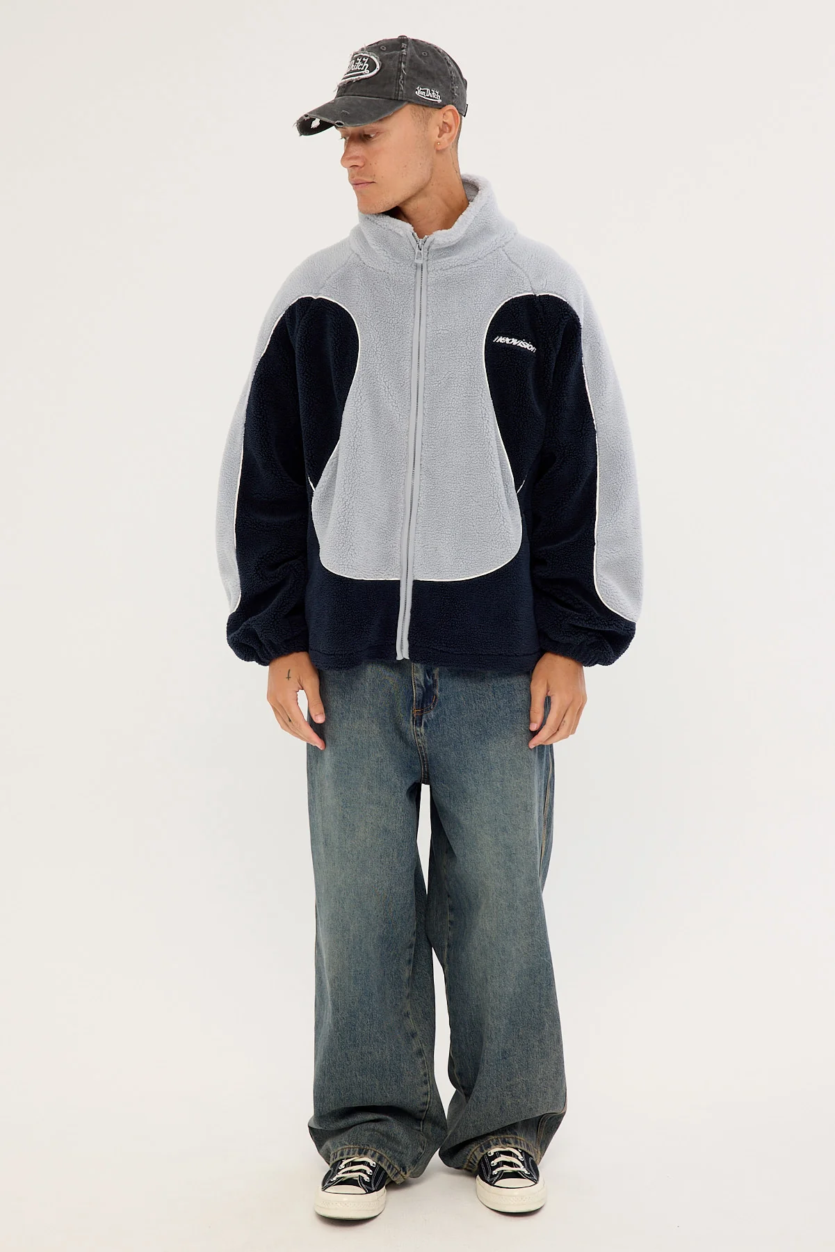 Neovision Lunar Sherpa Jacket Navy/Grey - Image 2