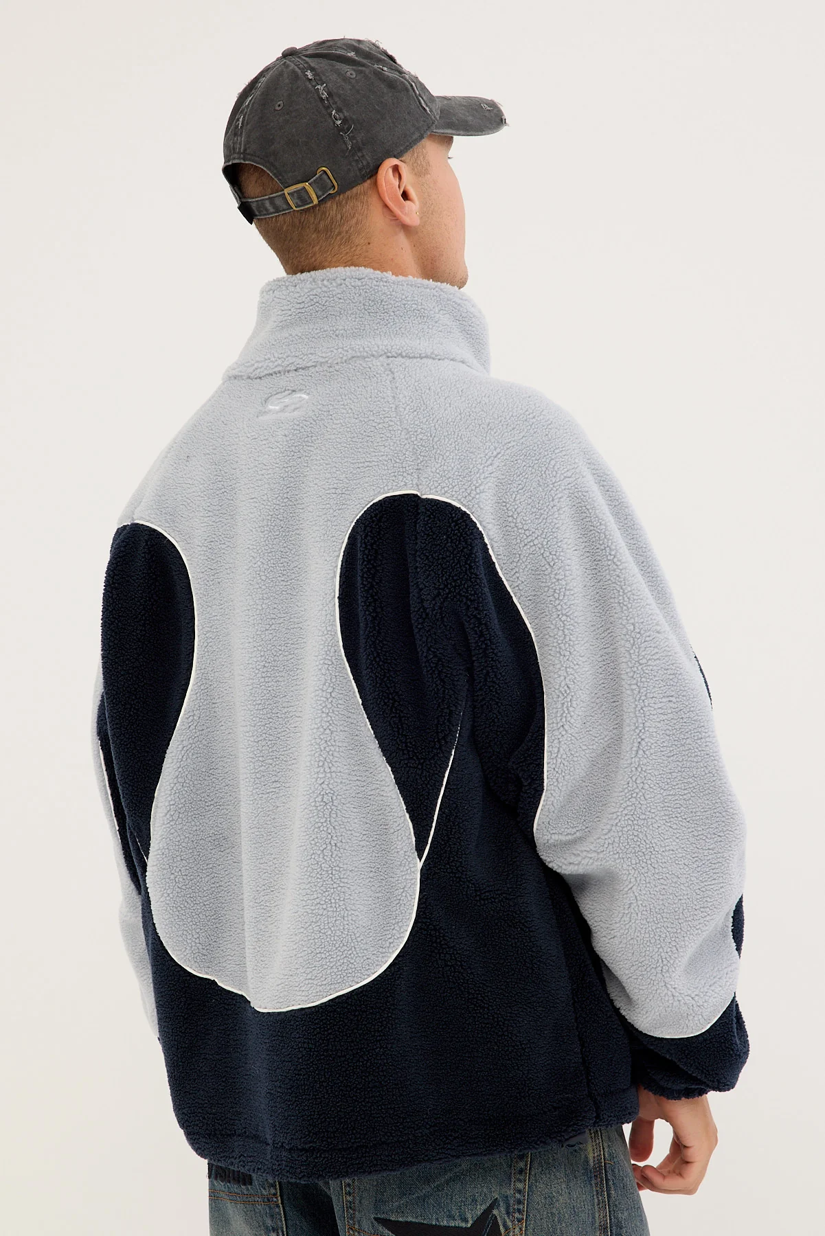 Neovision Lunar Sherpa Jacket Navy/Grey - Image 5