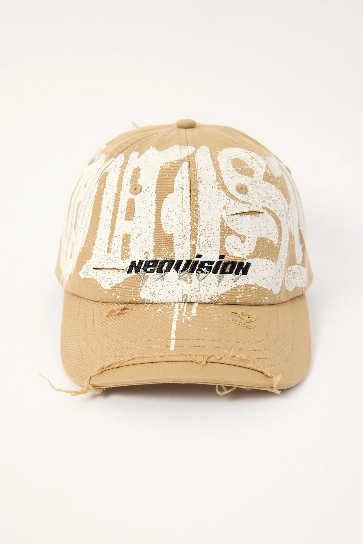Neovision Menace Distressed Dad Cap Tan