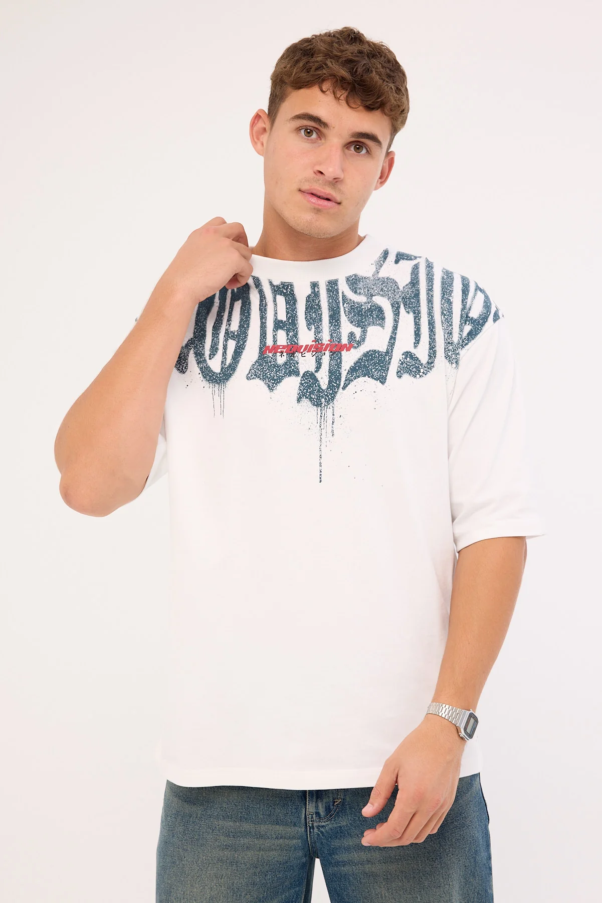 Neovision Menace Street Super Heavy Tee White - Image 3