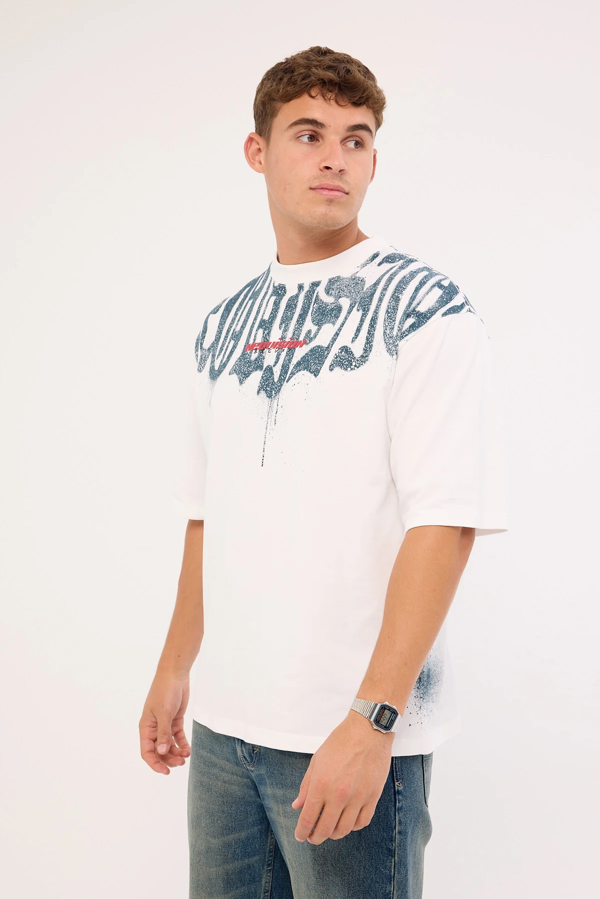 Neovision Menace Street Super Heavy Tee White - Image 5