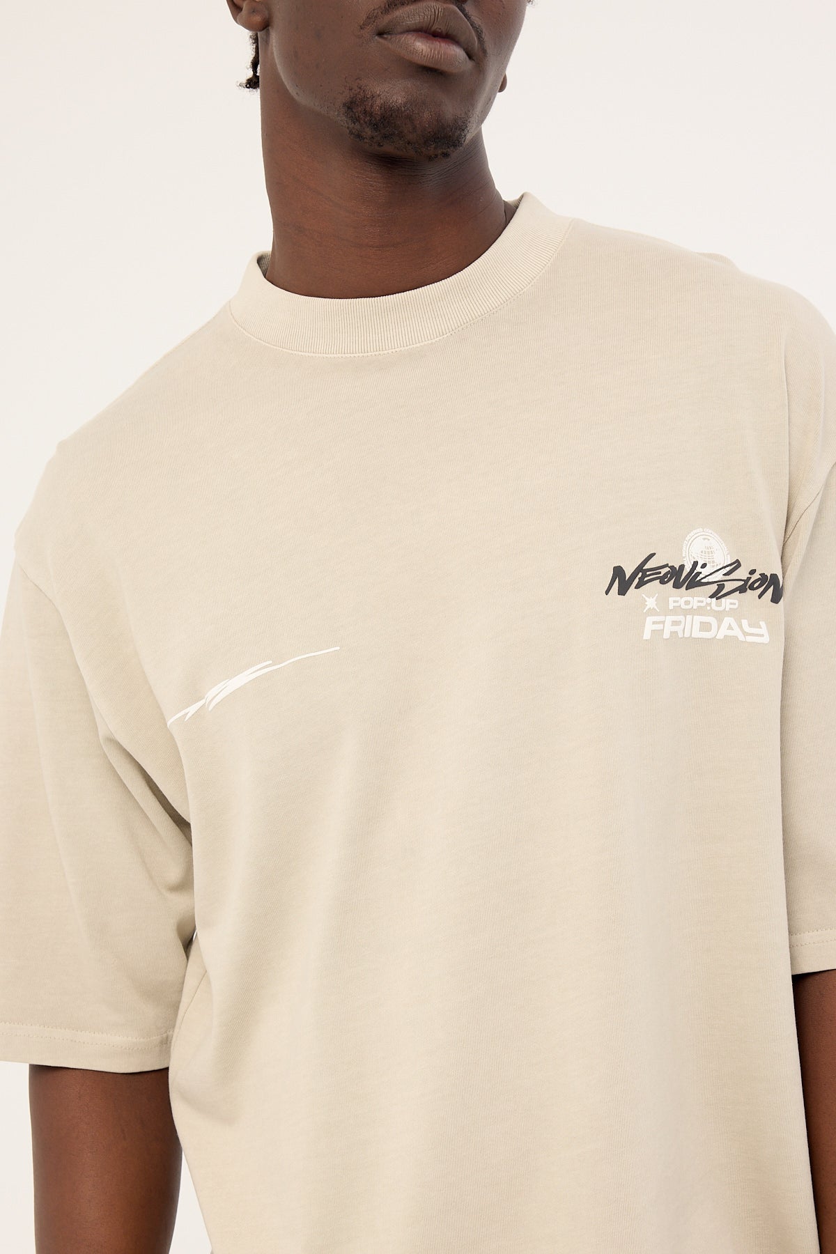Neovision Merch Cropped Street Super Heavy Tee Washed Granite - Image 6