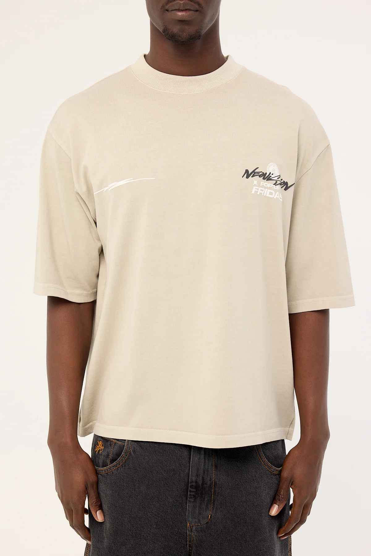 Neovision Merch Cropped Street Super Heavy Tee Washed Granite - Image 9