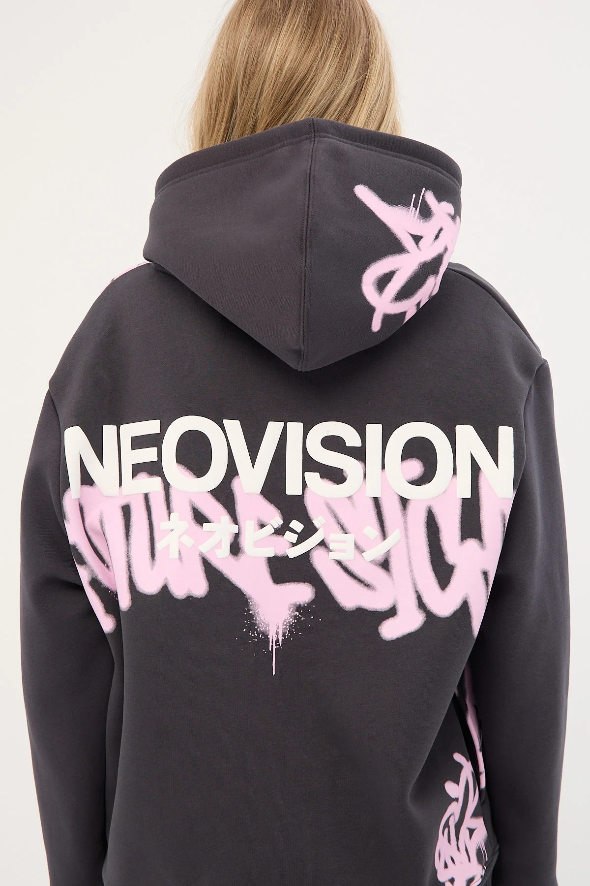 Neovision Misfit Relaxed Hoodie Washed Black - Image 10