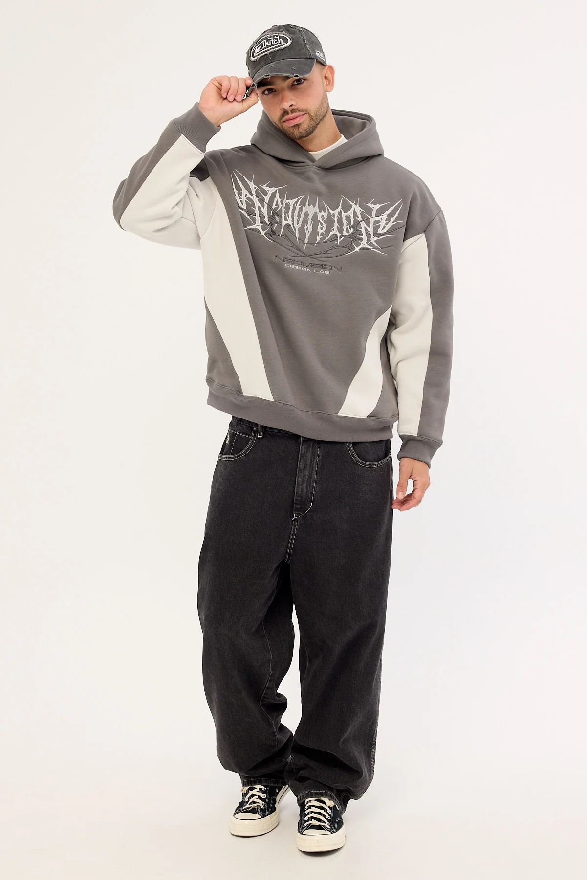 Neovision Morgul Street Hoodie Smoke Grey/Ice Grey - Image 2