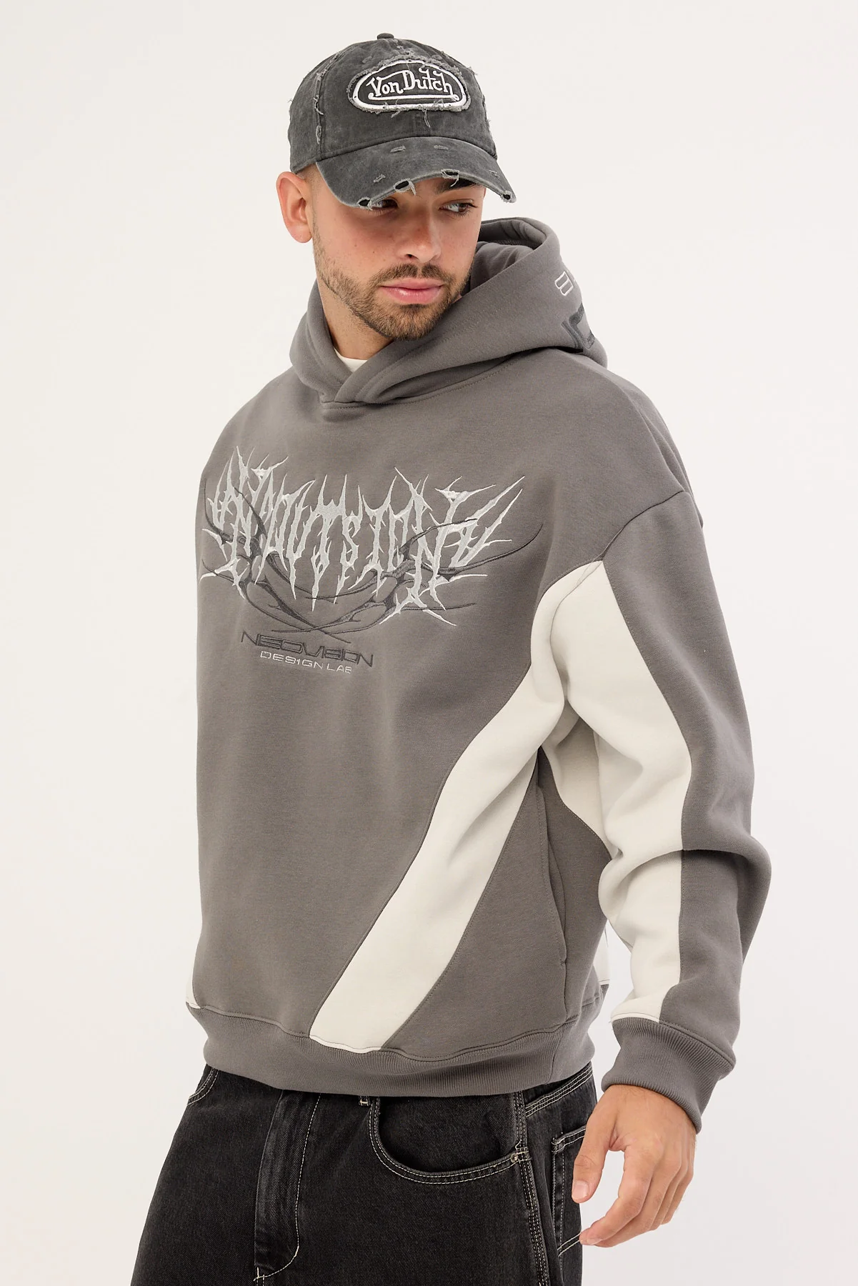 Neovision Morgul Street Hoodie Smoke Grey/Ice Grey - Image 4
