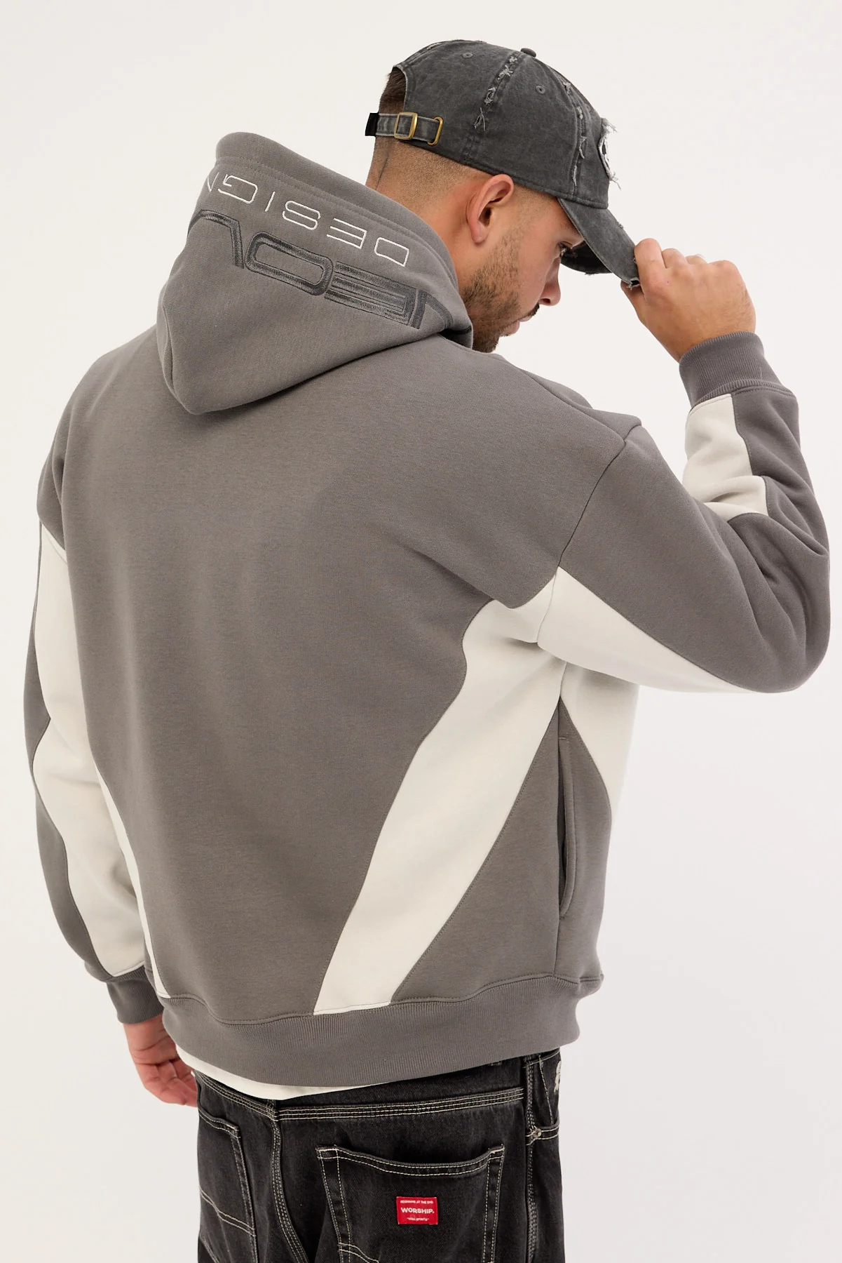 Neovision Morgul Street Hoodie Smoke Grey/Ice Grey - Image 5