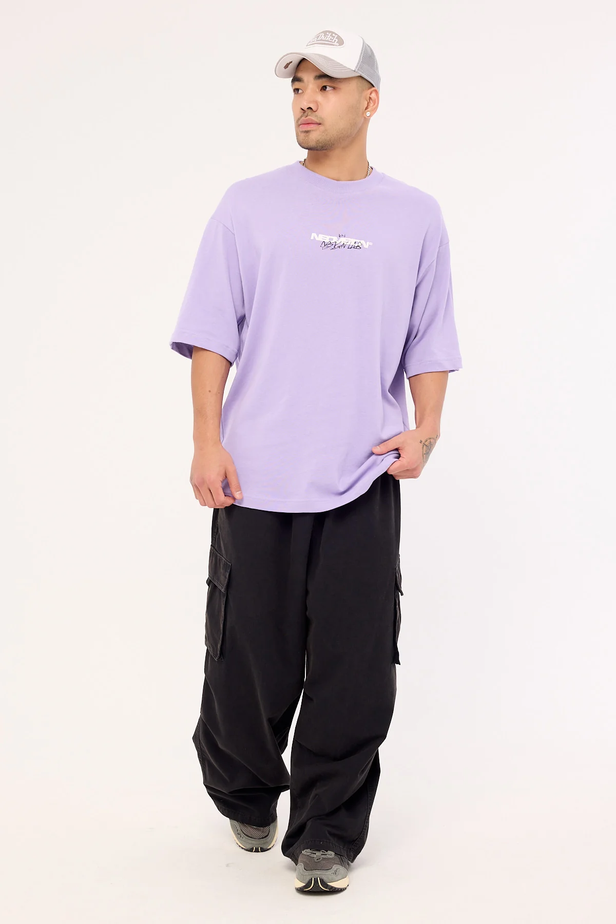 Neovision Mural Oversize Super Heavy Tee Grape - Image 2