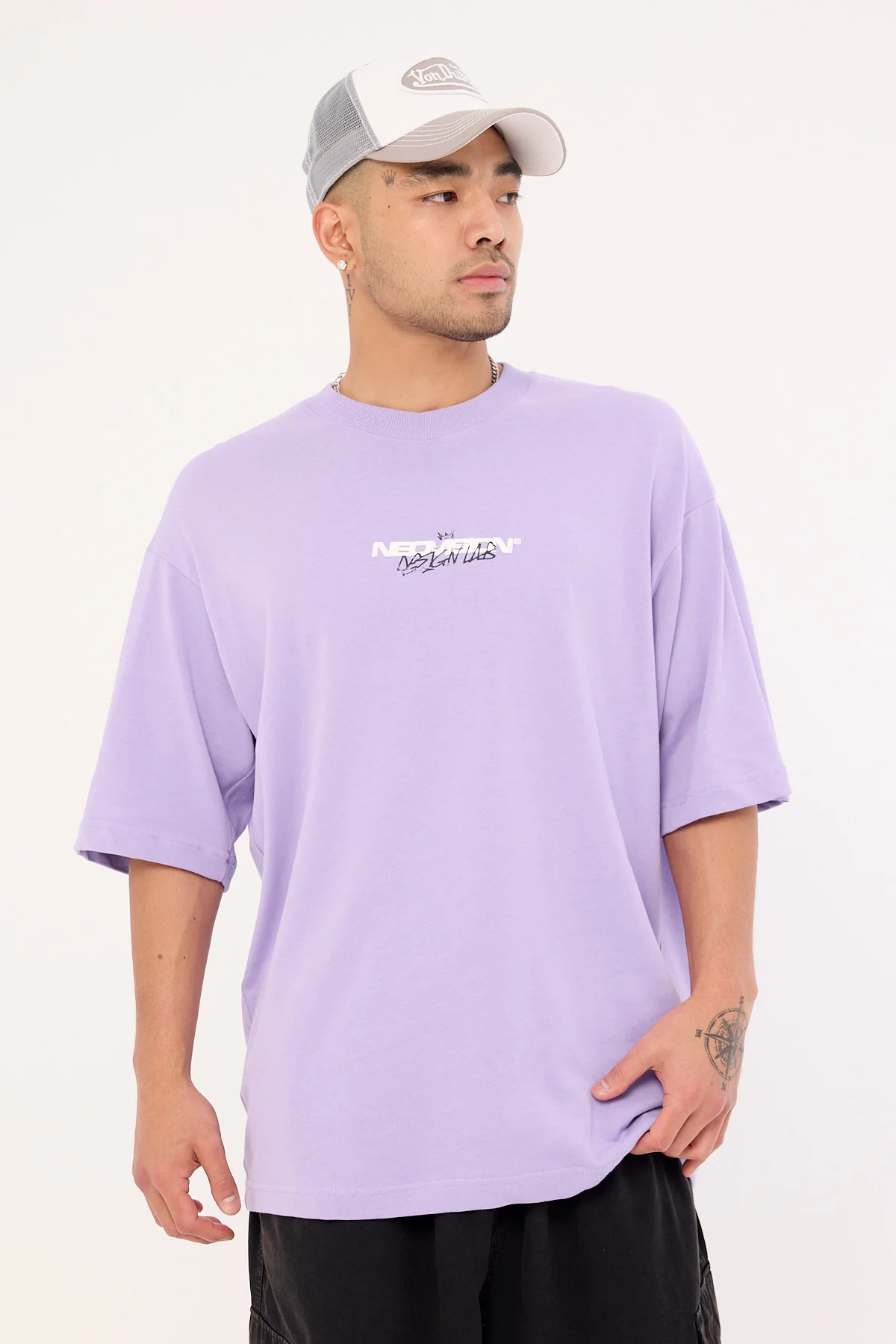 Neovision Mural Oversize Super Heavy Tee Grape - Image 3