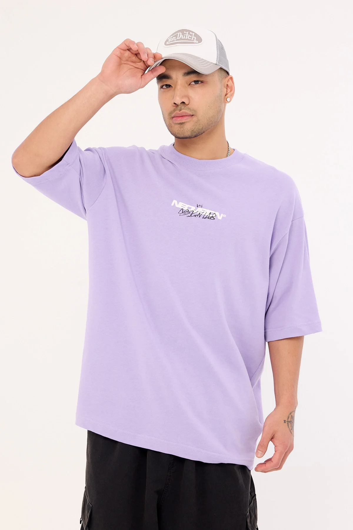 Neovision Mural Oversize Super Heavy Tee Grape - Image 4