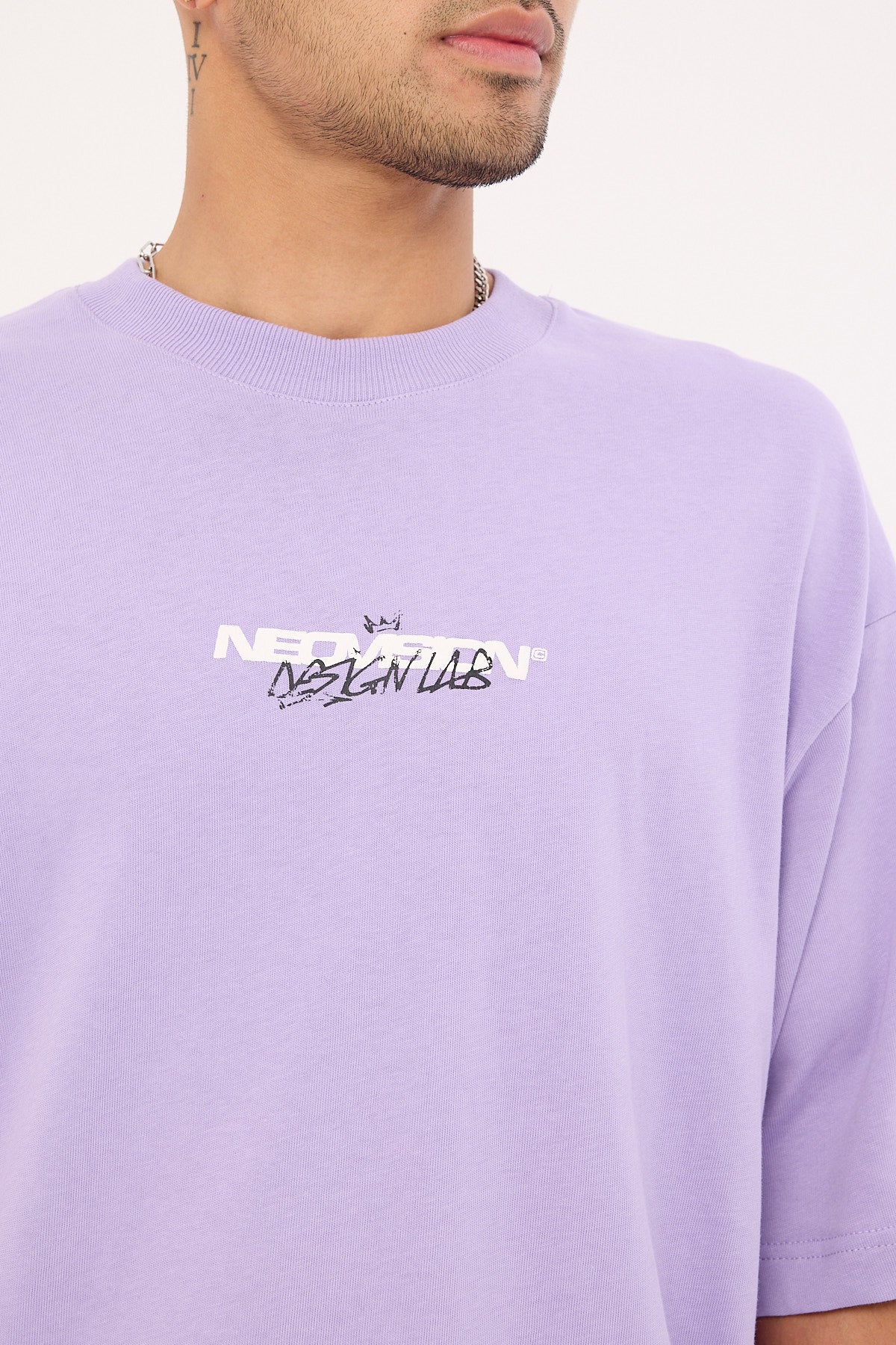 Neovision Mural Oversize Super Heavy Tee Grape - Image 5