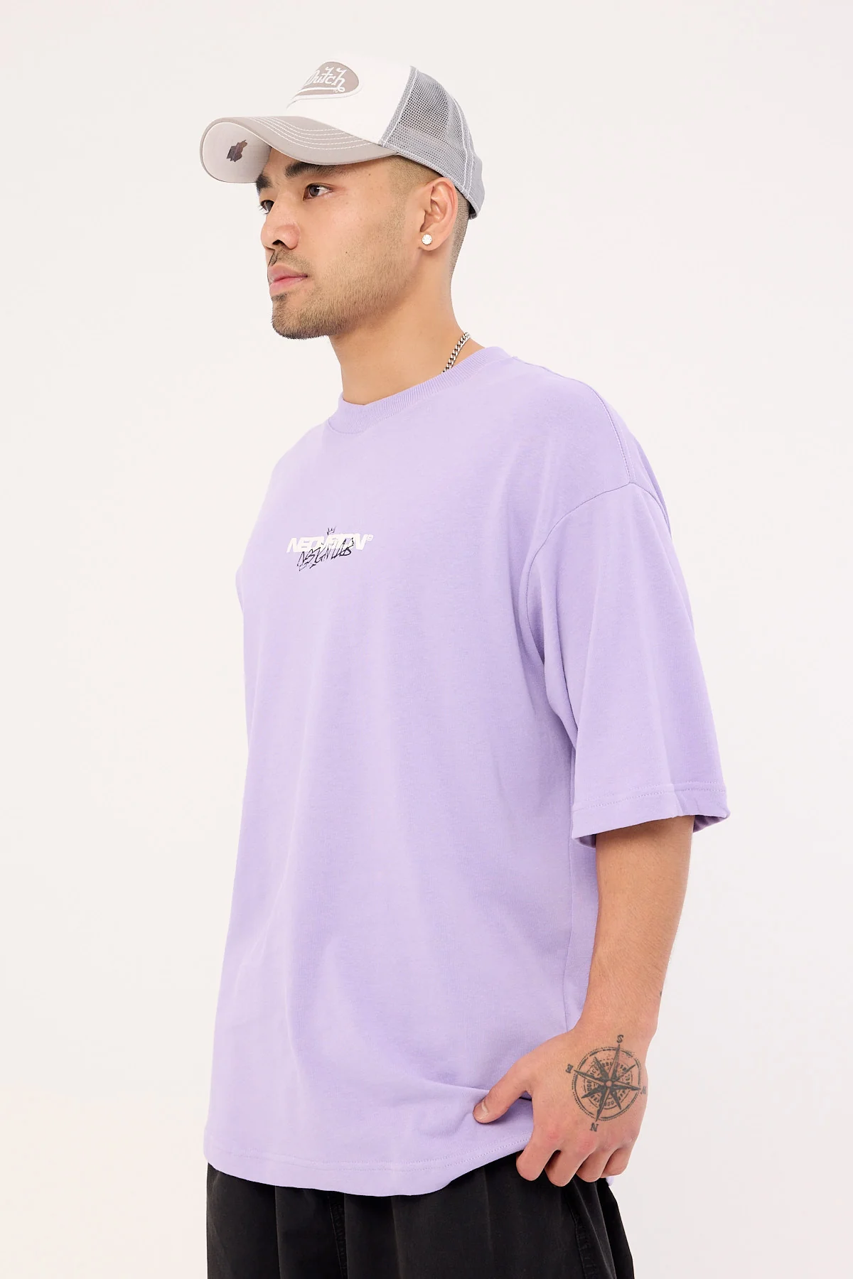 Neovision Mural Oversize Super Heavy Tee Grape - Image 6