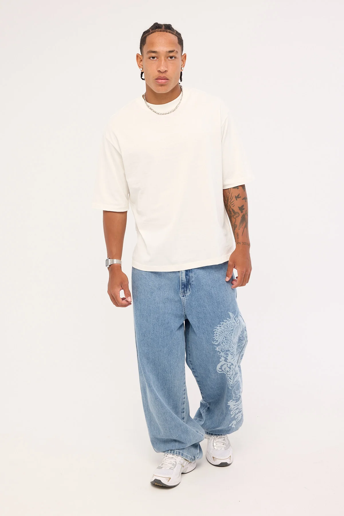 Neovision Nami Behemoth Super Baggy Jean Ash Blue - Image 2