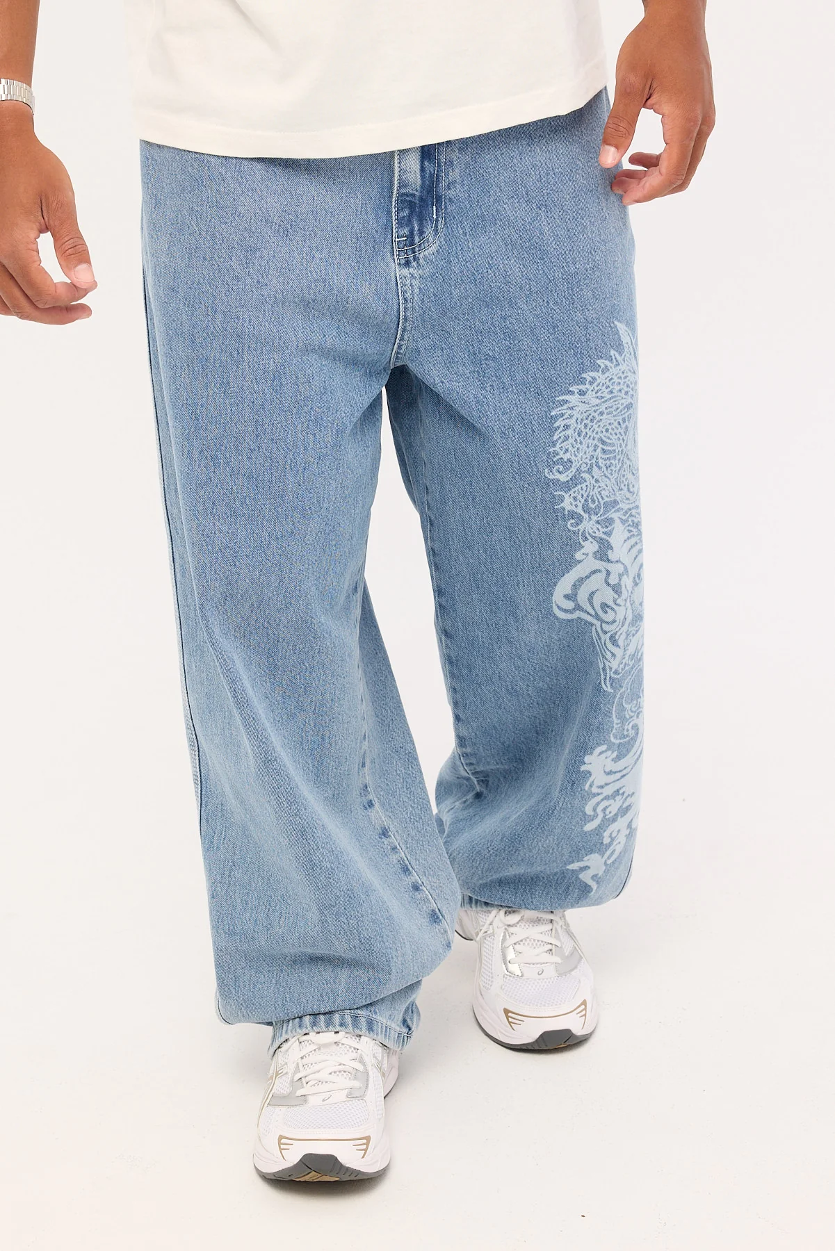 Neovision Nami Behemoth Super Baggy Jean Ash Blue - Image 3