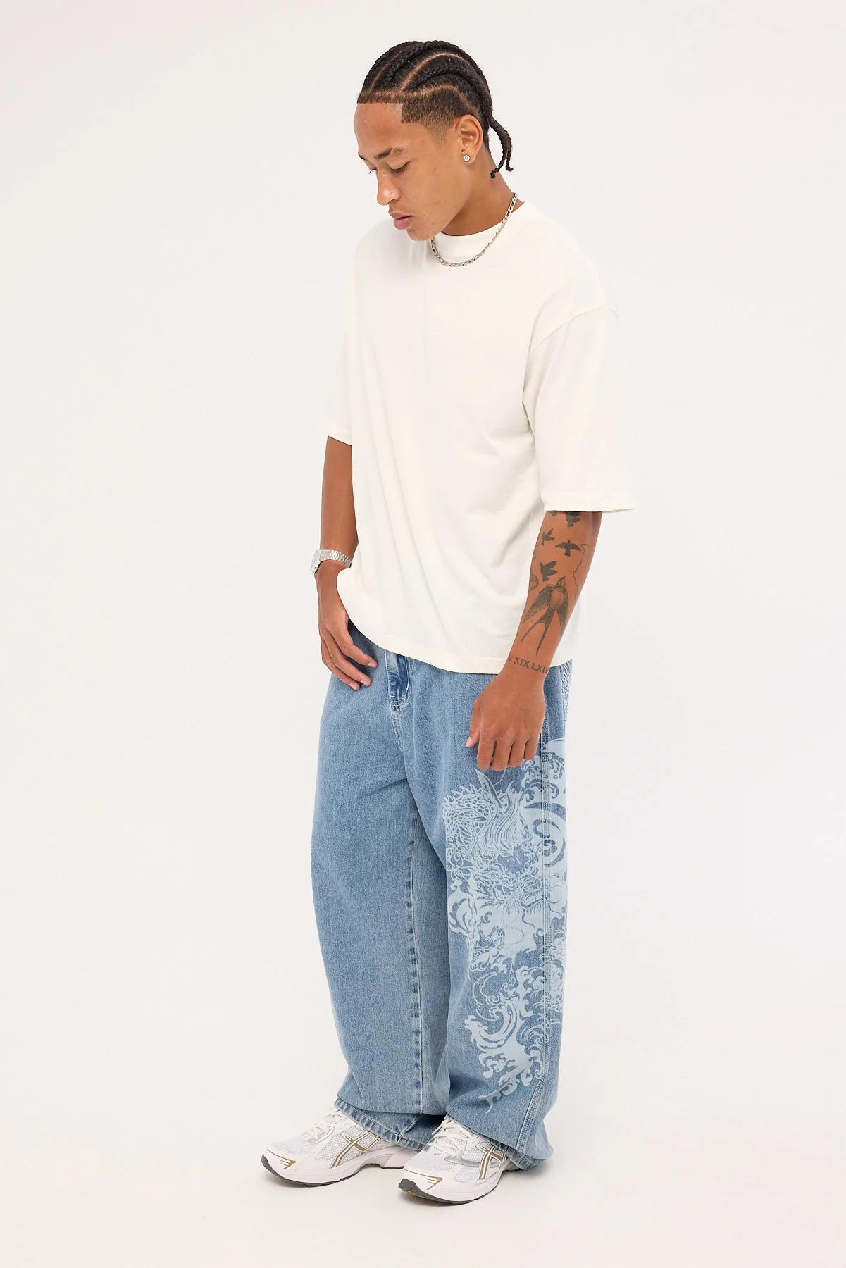 Neovision Nami Behemoth Super Baggy Jean Ash Blue - Image 5