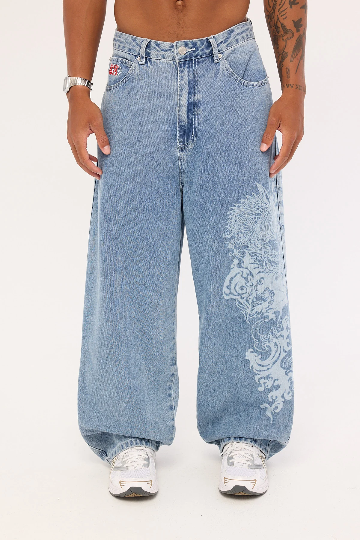 Neovision Nami Behemoth Super Baggy Jean Ash Blue - Image 8