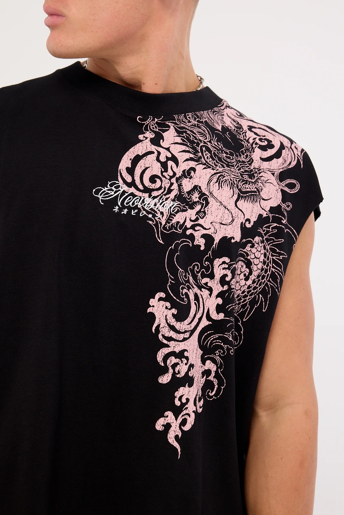 Neovision Nami Cropped Muscle Tank Black - Image 4