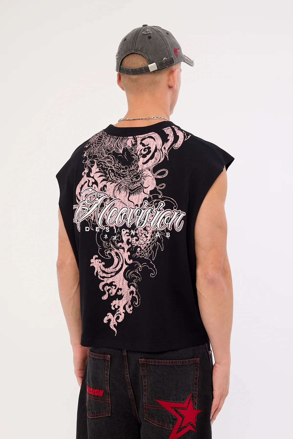 Neovision Nami Cropped Muscle Tank Black - Image 6
