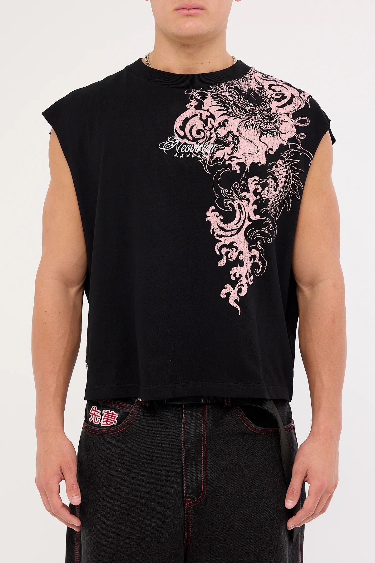 Neovision Nami Cropped Muscle Tank Black - Image 7