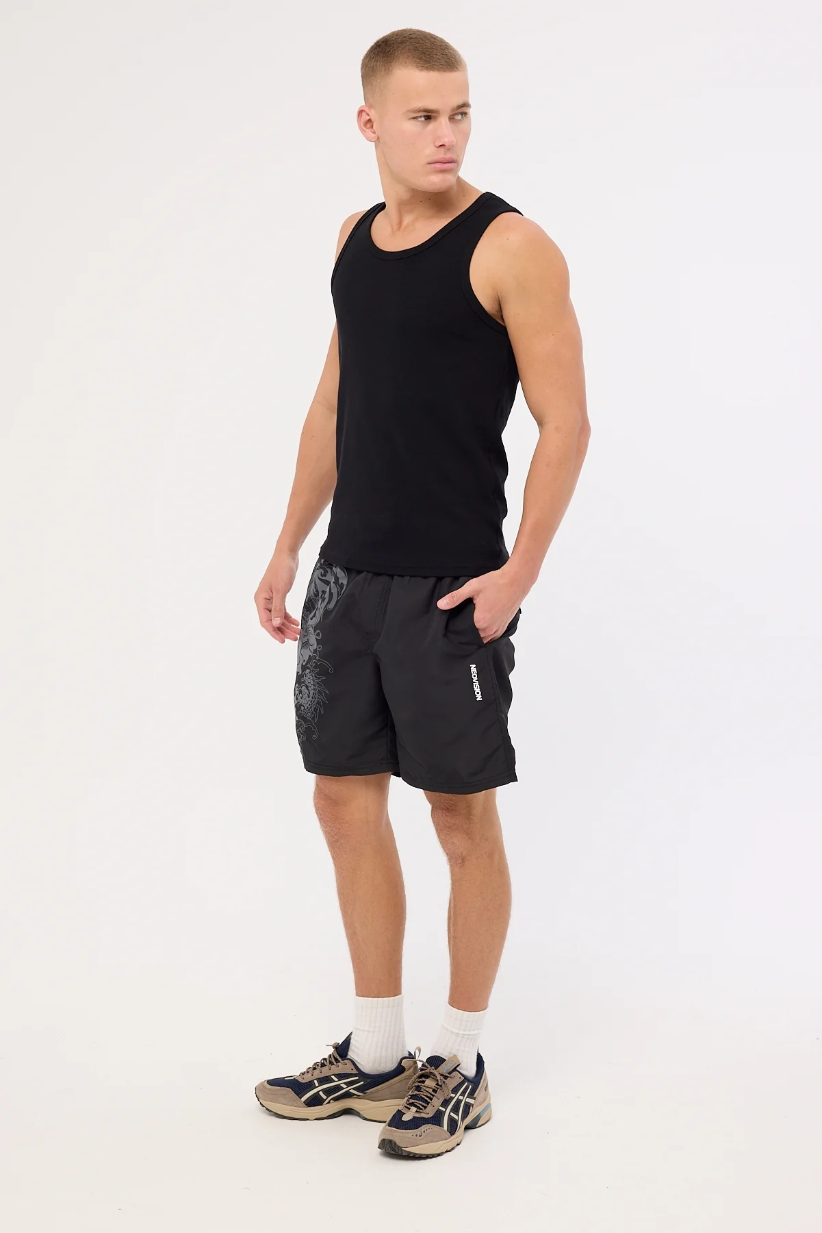 Neovision Nami Elastic Waist Swim Short Black - Image 4