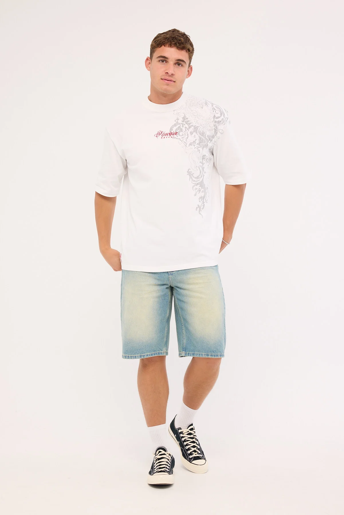 Neovision Nami Street Super Heavy Tee White - Image 3
