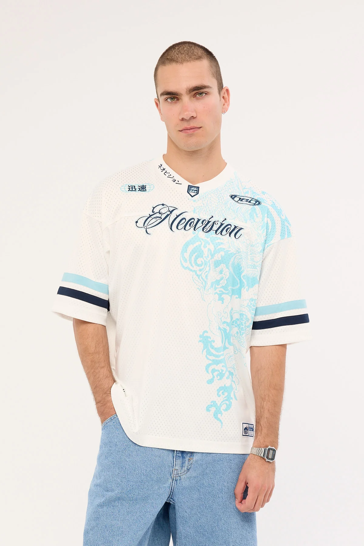 Neovision Nami V Neck Jersey White - Image 2