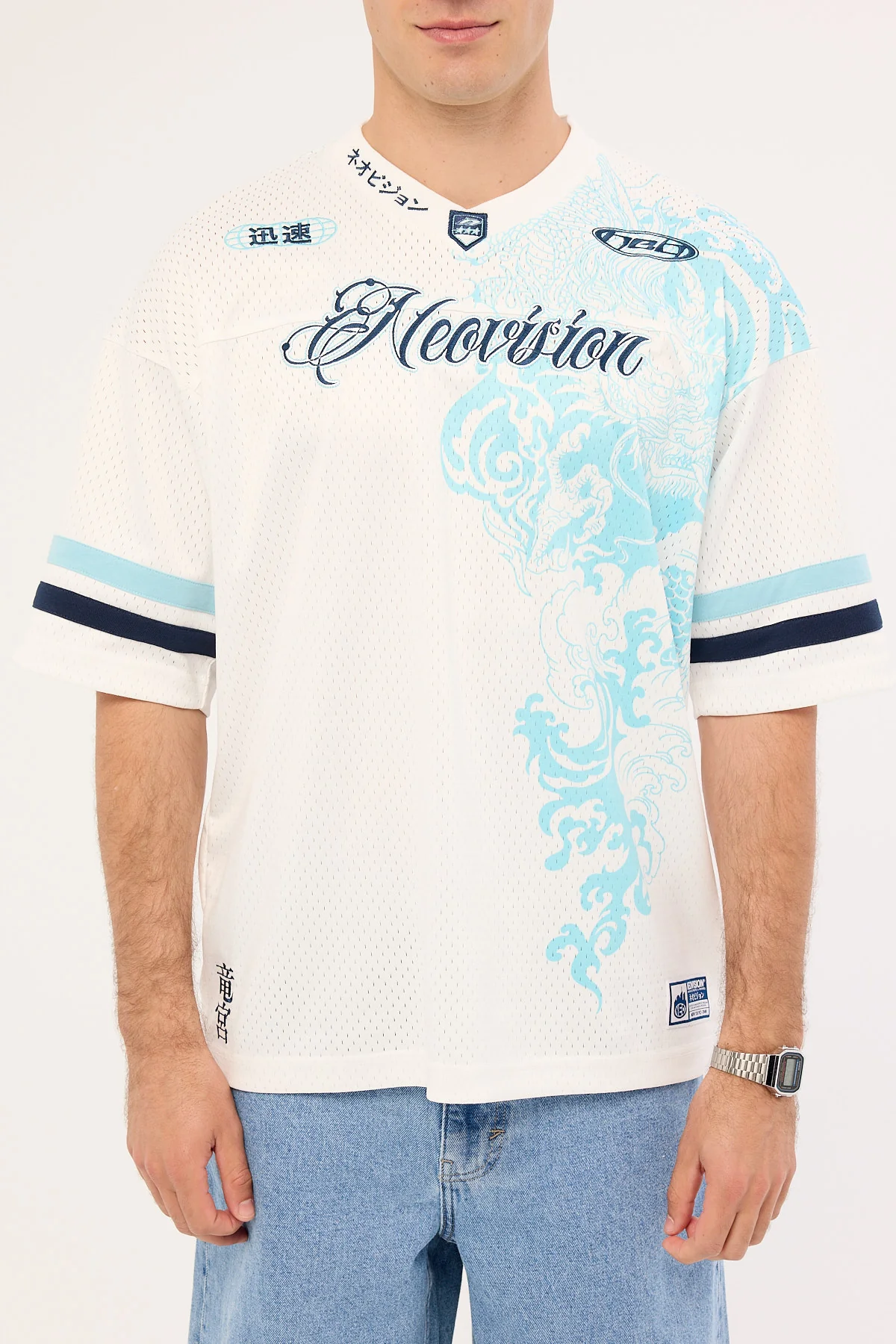 Neovision Nami V Neck Jersey White - Image 7