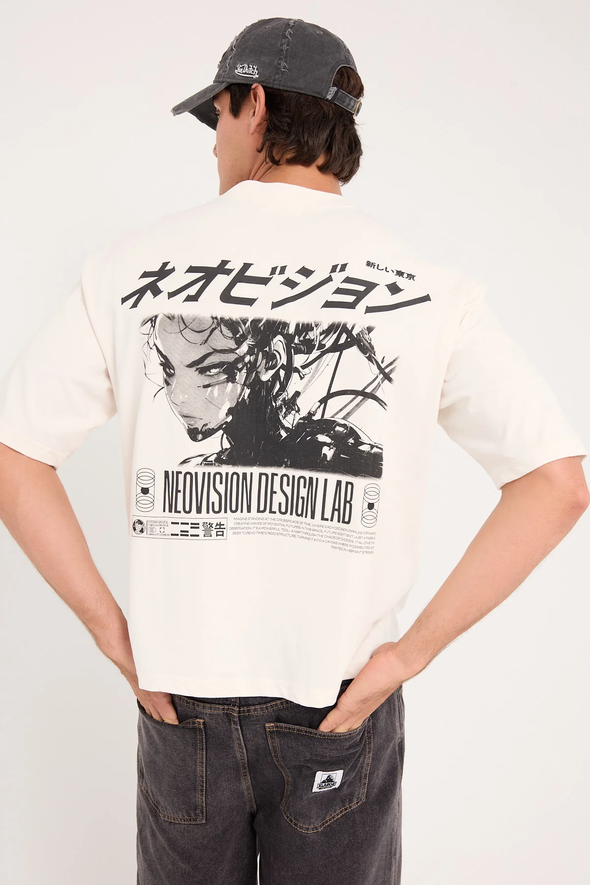 Neovision Neural Cropped Street Super Heavy Tee Off White