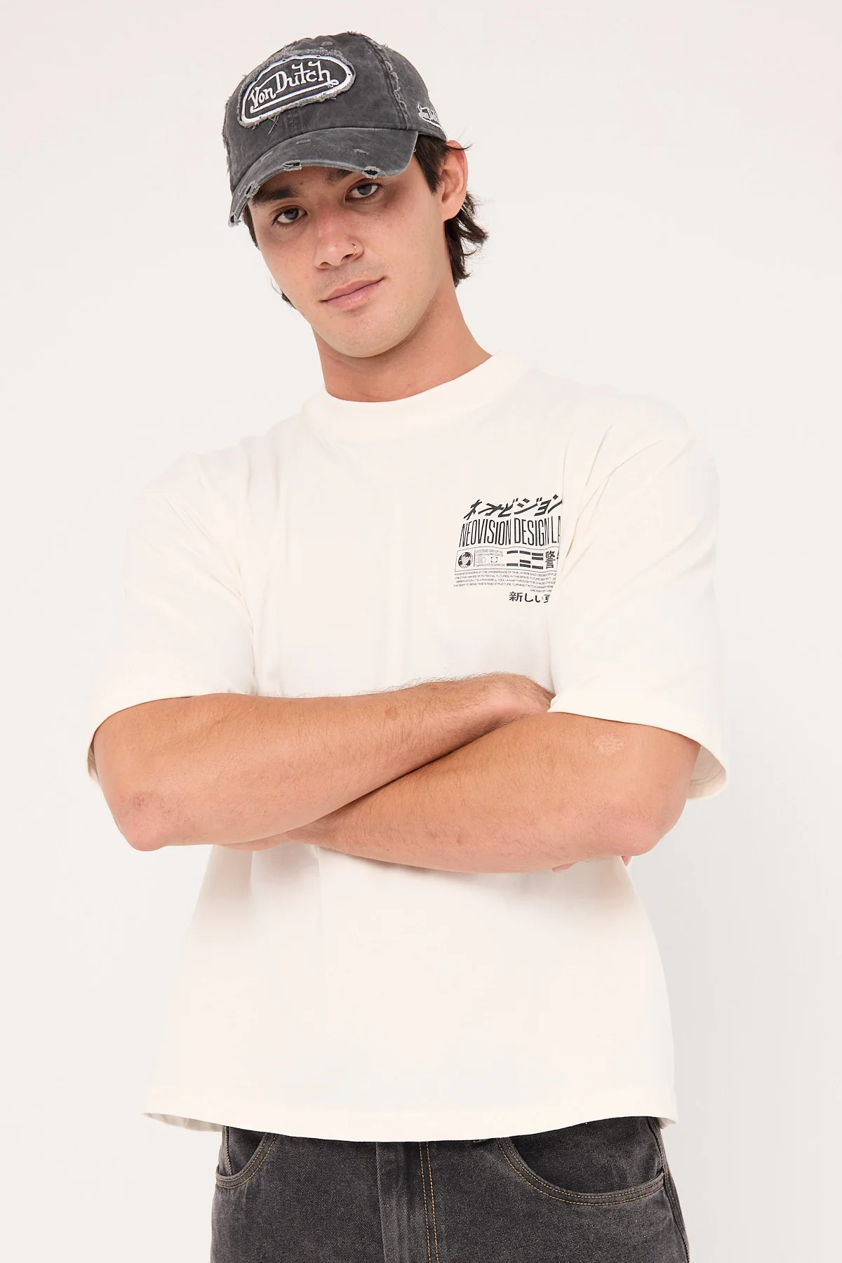 Neovision Neural Cropped Street Super Heavy Tee Off White - Image 2