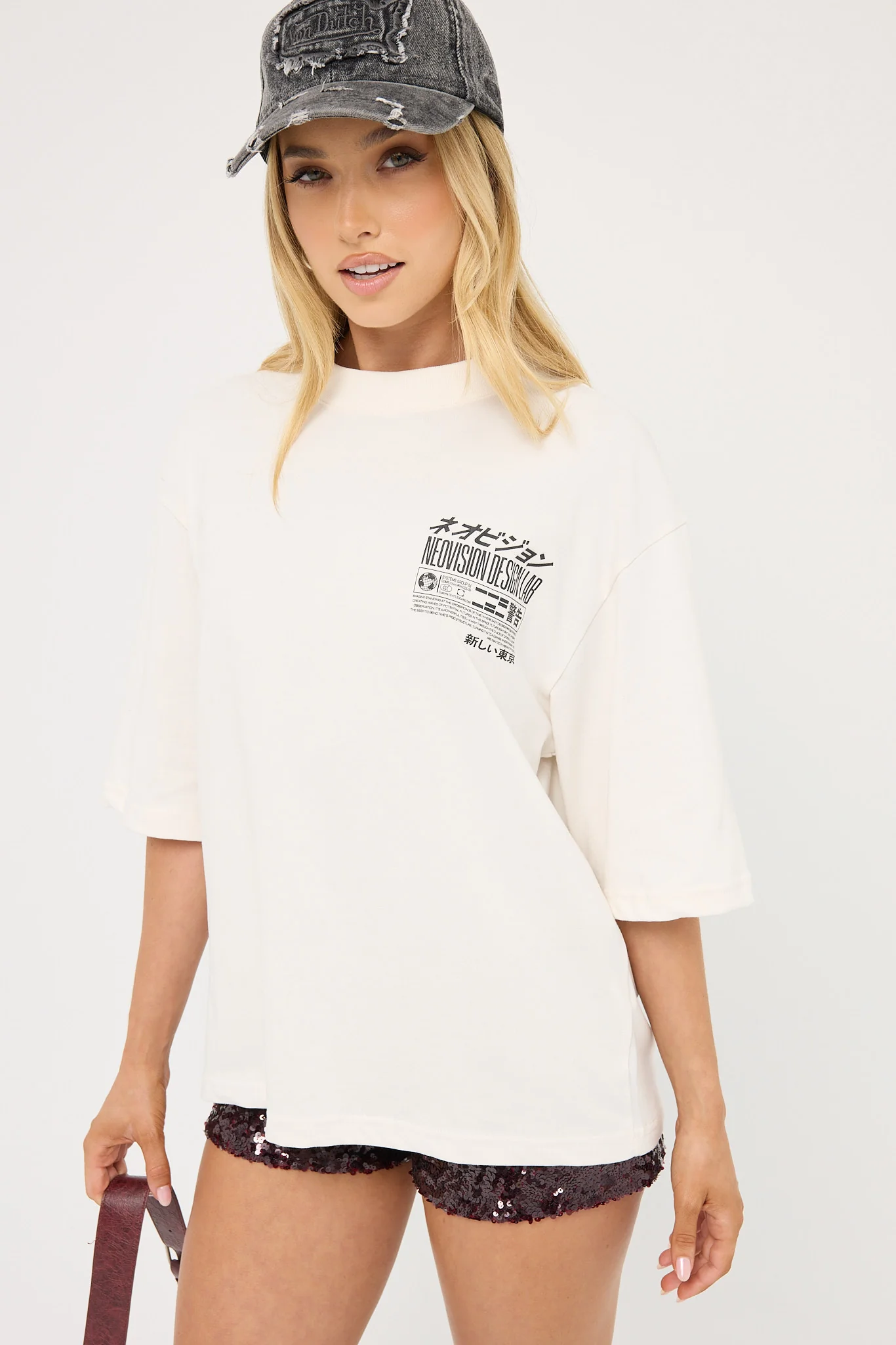 Neovision Neural Cropped Street Super Heavy Tee Off White - Image 5
