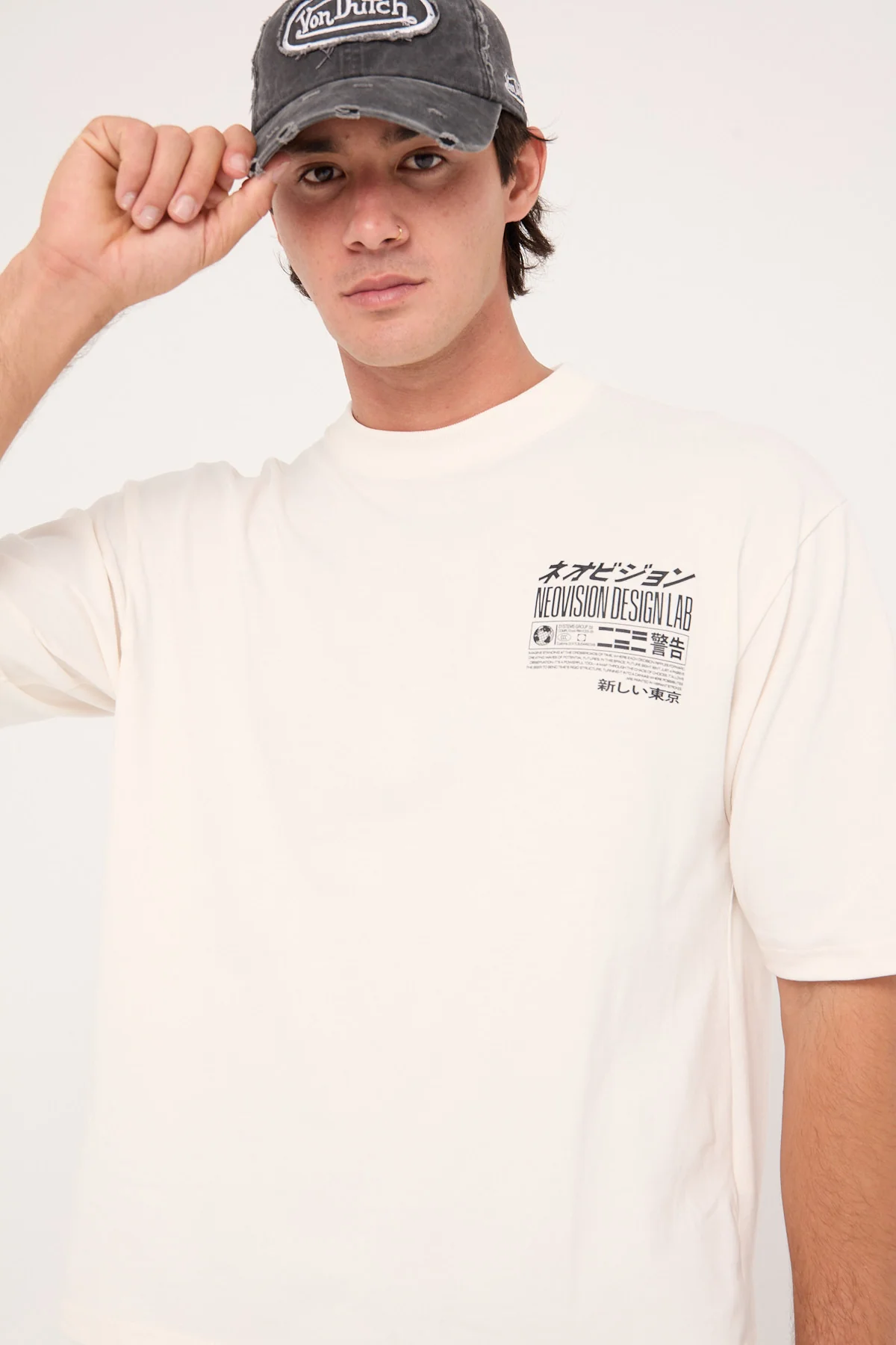 Neovision Neural Cropped Street Super Heavy Tee Off White - Image 6