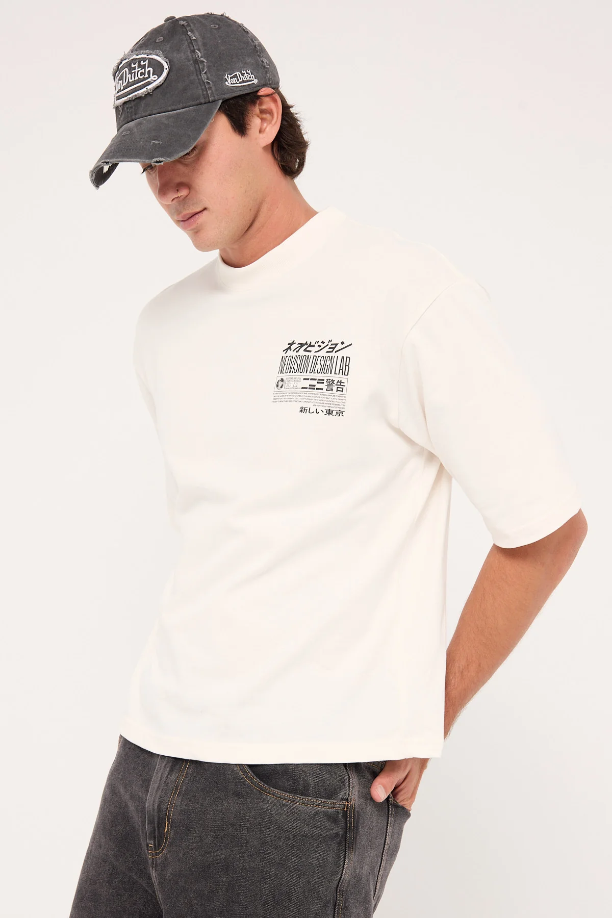 Neovision Neural Cropped Street Super Heavy Tee Off White - Image 7