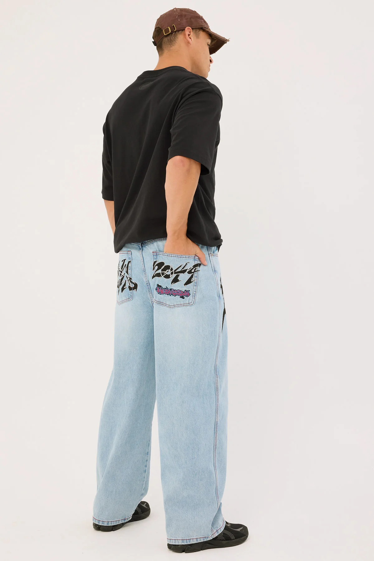 Neovision Nexus Behemoth Super Baggy Jean Glitch Blue - Image 6