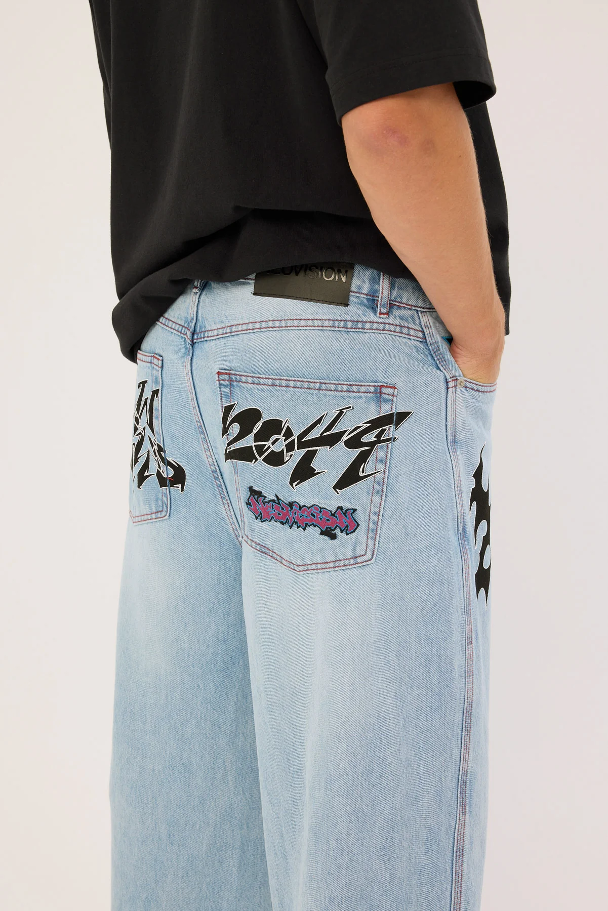 Neovision Nexus Behemoth Super Baggy Jean Glitch Blue - Image 7